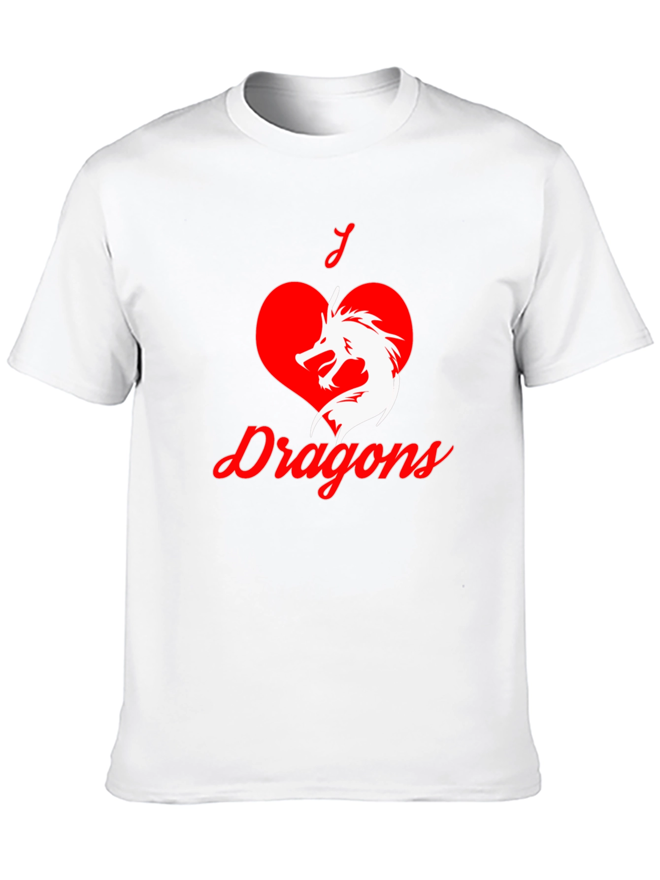 I Love Dragons Graphic T-Shirt