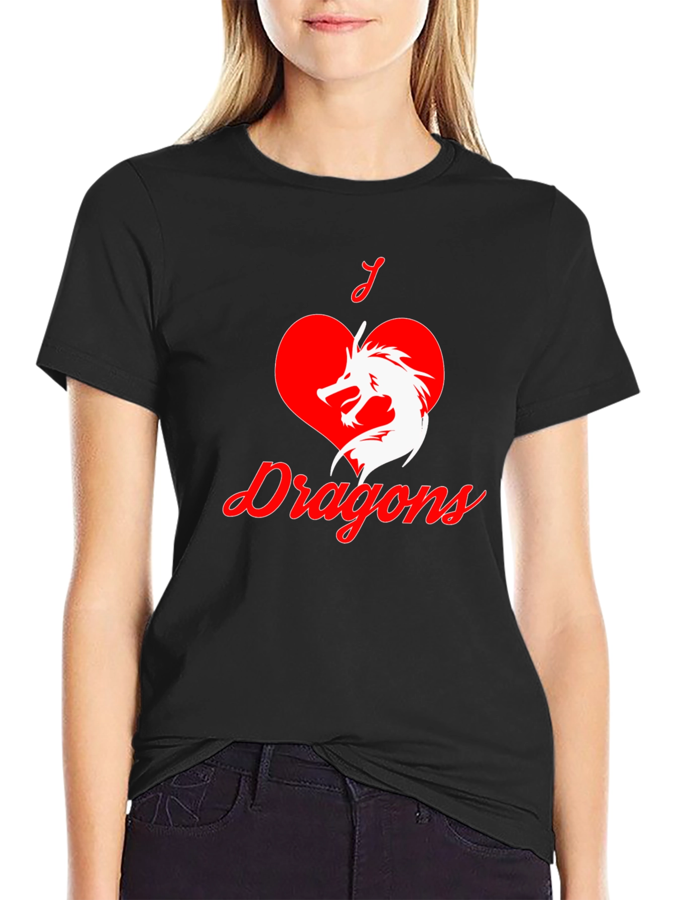 I Love Dragons Graphic T-Shirt