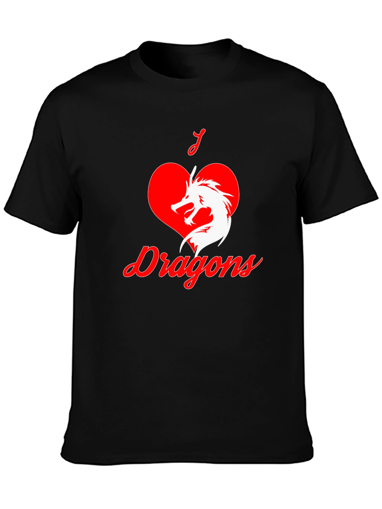 I Love Dragons Graphic T-Shirt