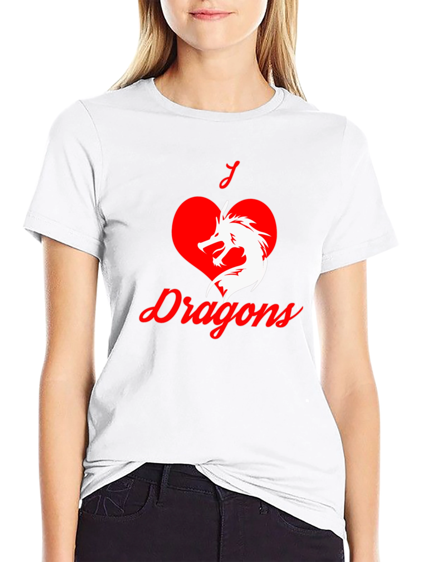 I Love Dragons Graphic T-Shirt