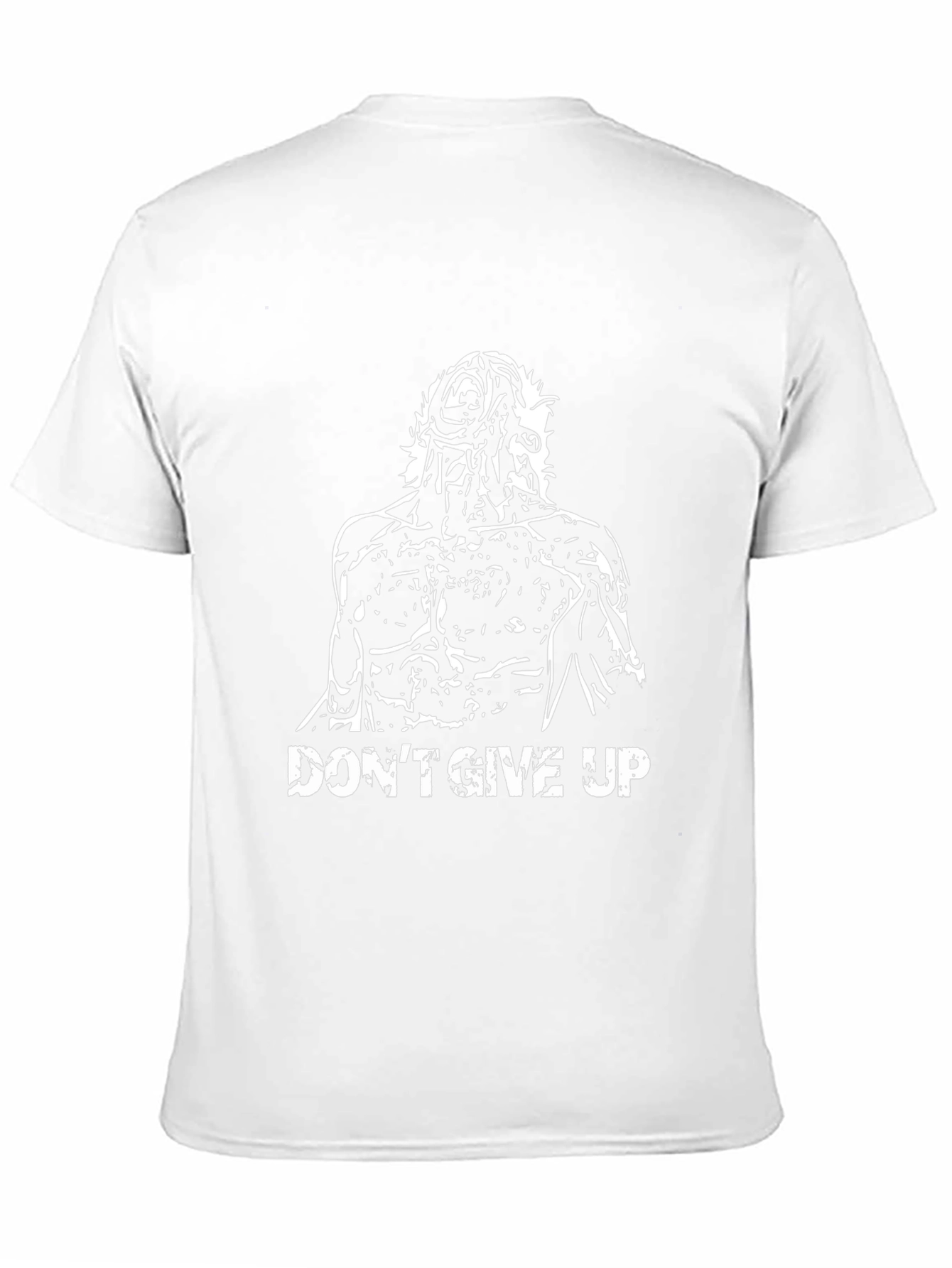 Dont Give Up Graphic Tee - Motivational Black T-Shirt