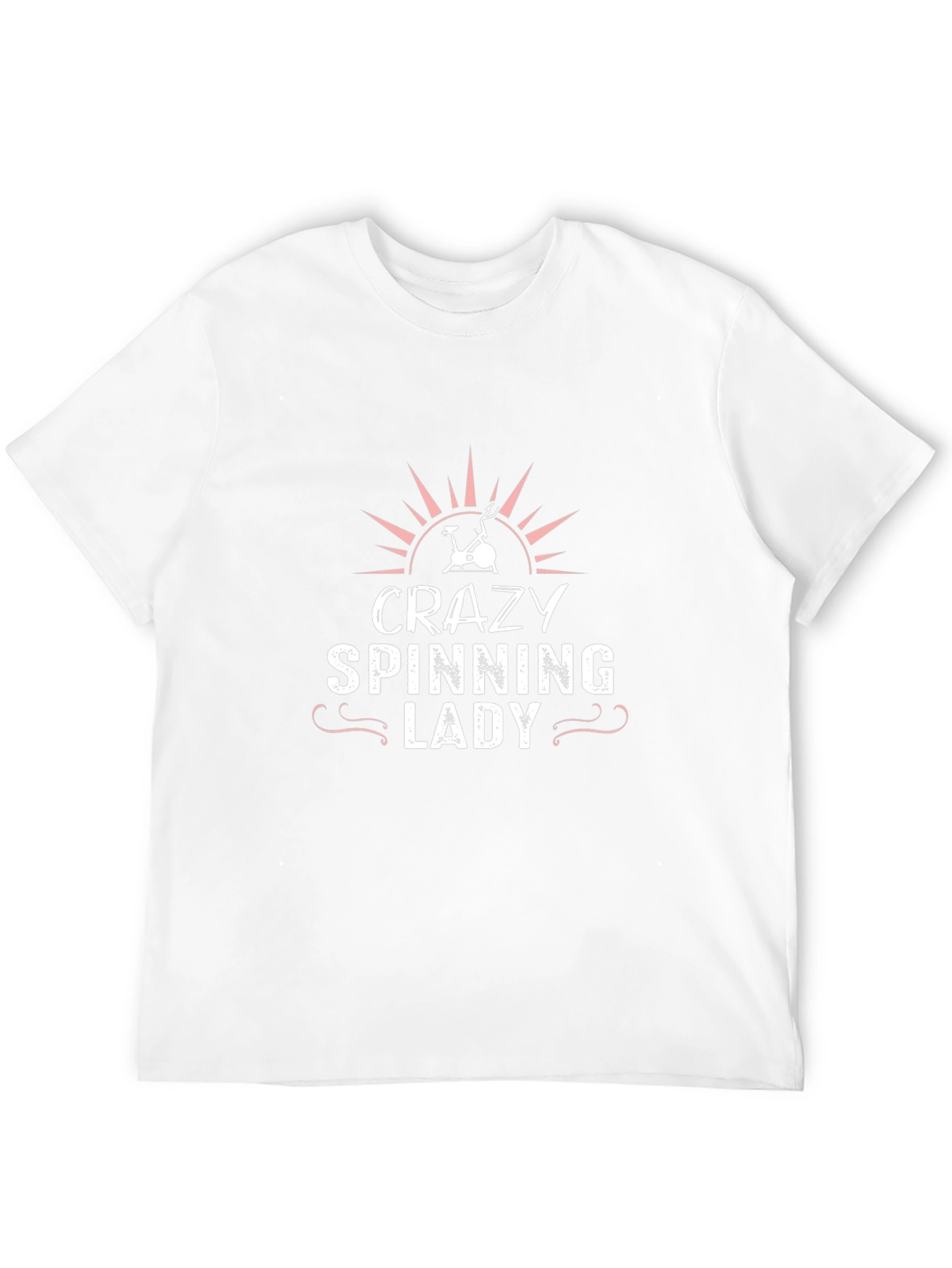 Crazy Spinning Lady Black T-Shirt