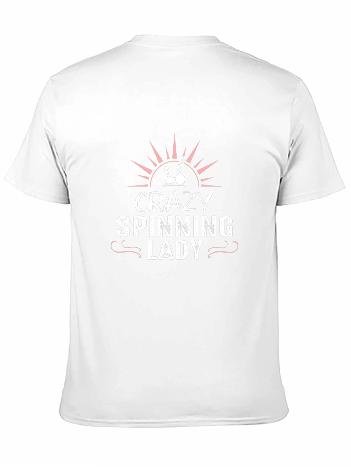 Crazy Spinning Lady Black T-Shirt