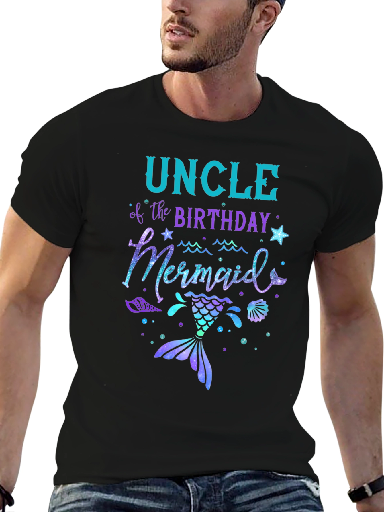 Uncle of the Birthday Mermaid T-Shirt