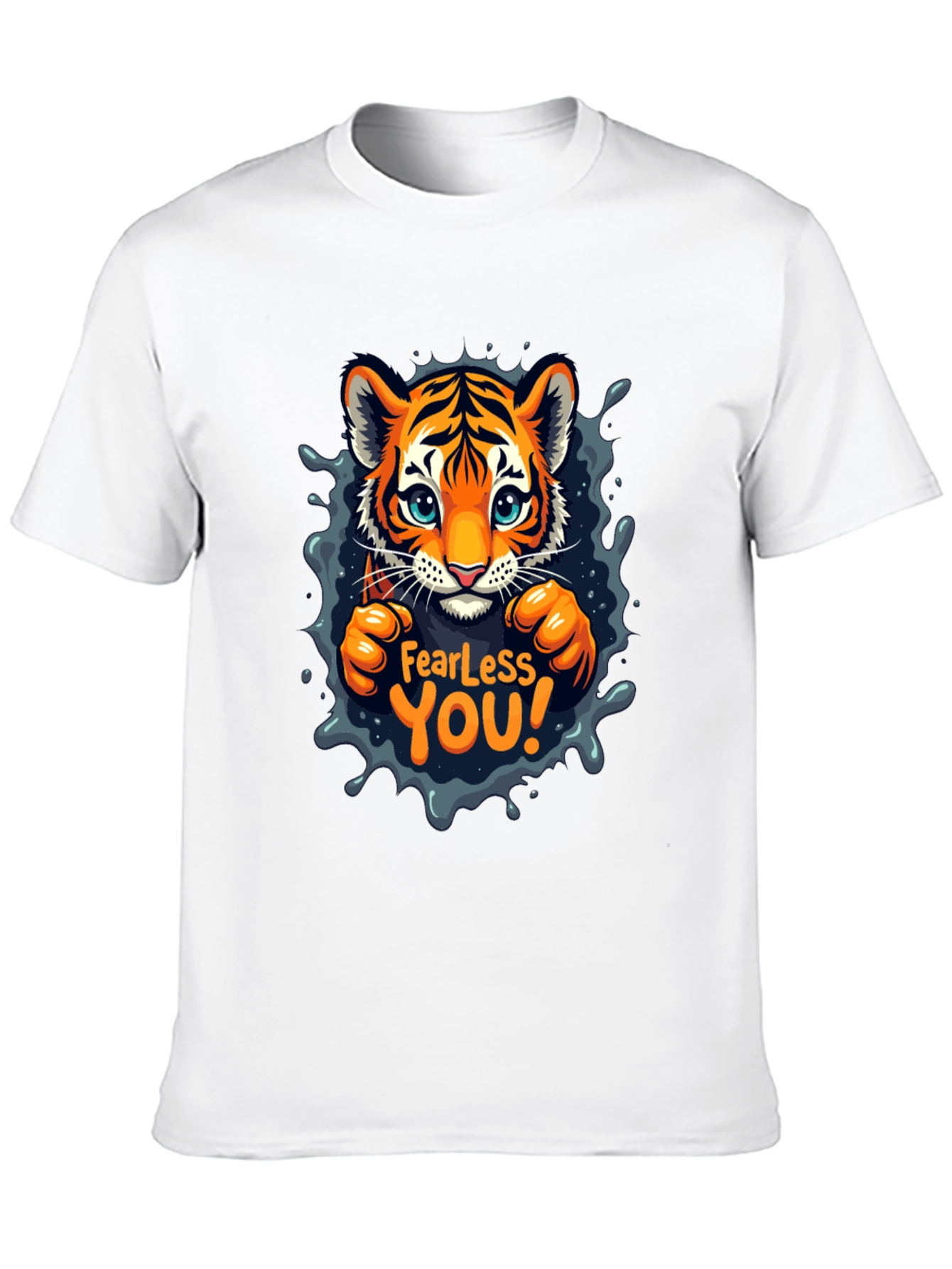 Fearless You! Cute Tiger Graphic Tee