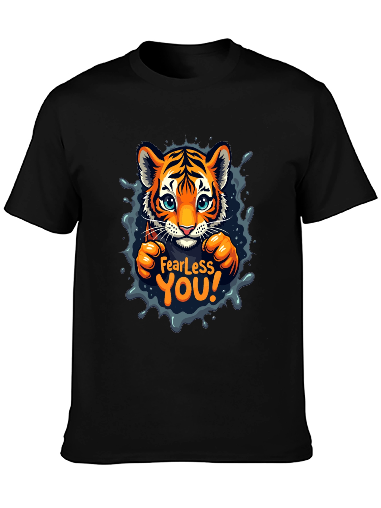 Fearless You! Cute Tiger Graphic Tee