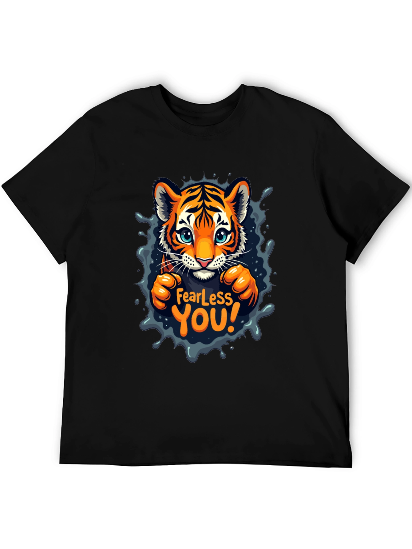 Fearless You! Cute Tiger Graphic Tee
