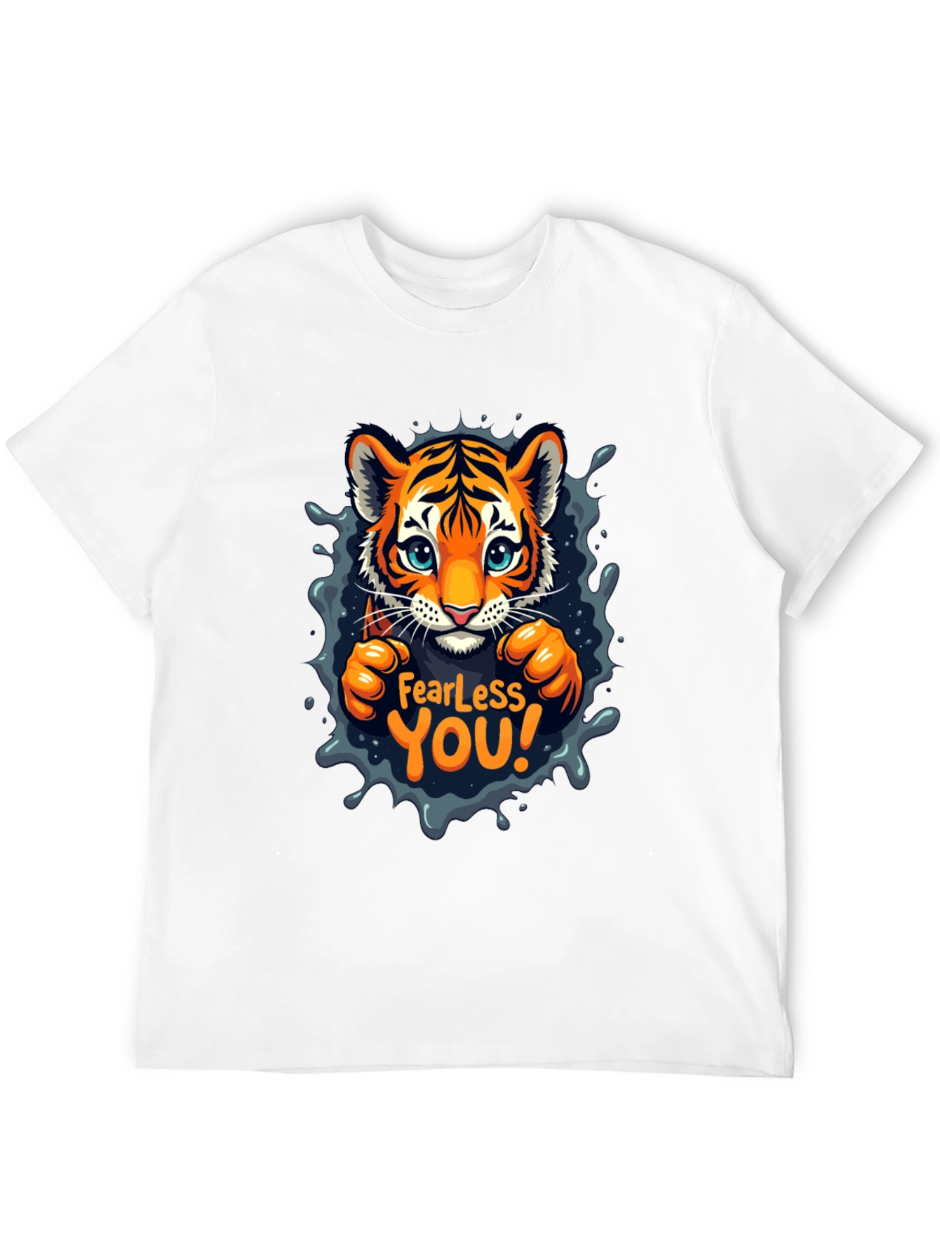 Fearless You! Cute Tiger Graphic Tee