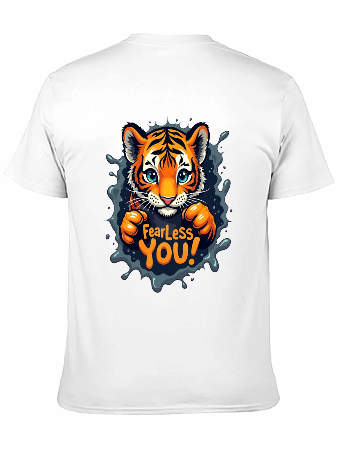 Fearless You! Cute Tiger Graphic Tee