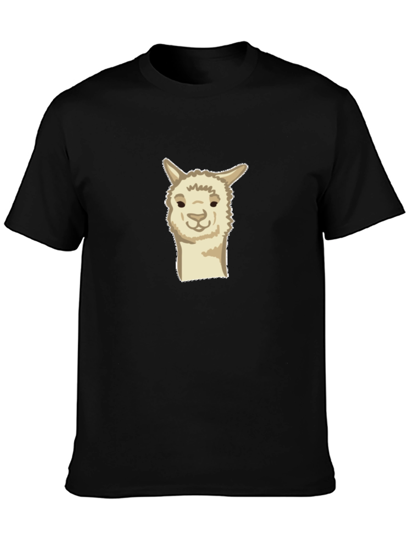 Alpaca Graphic Tee - Soft & Stylish Black T-Shirt