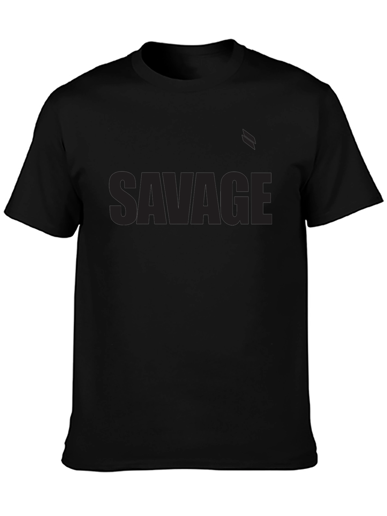 Savage Black Graphic Tee - Modern Streetwear