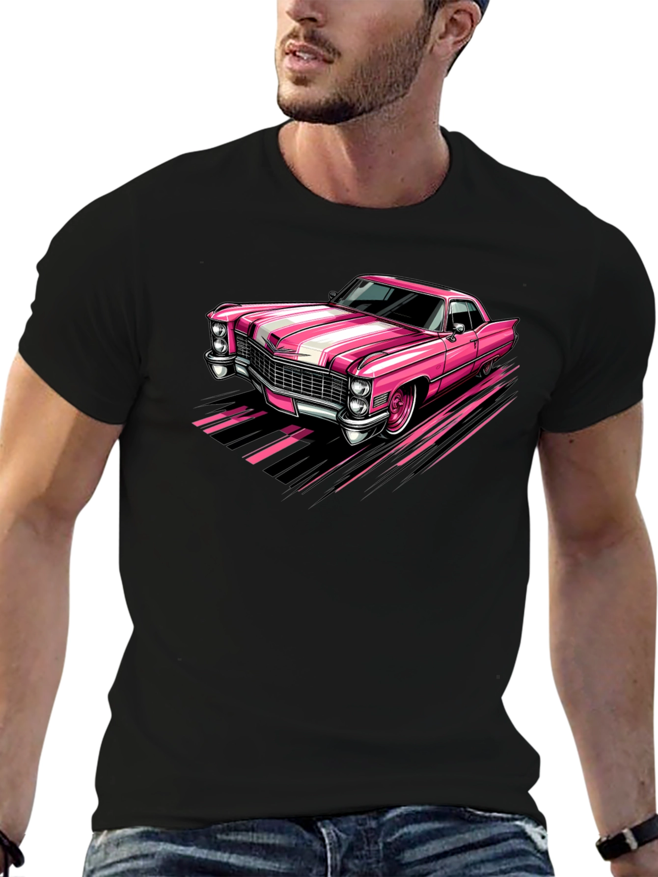 Pink Cadillac T-Shirt - Cool Car Design