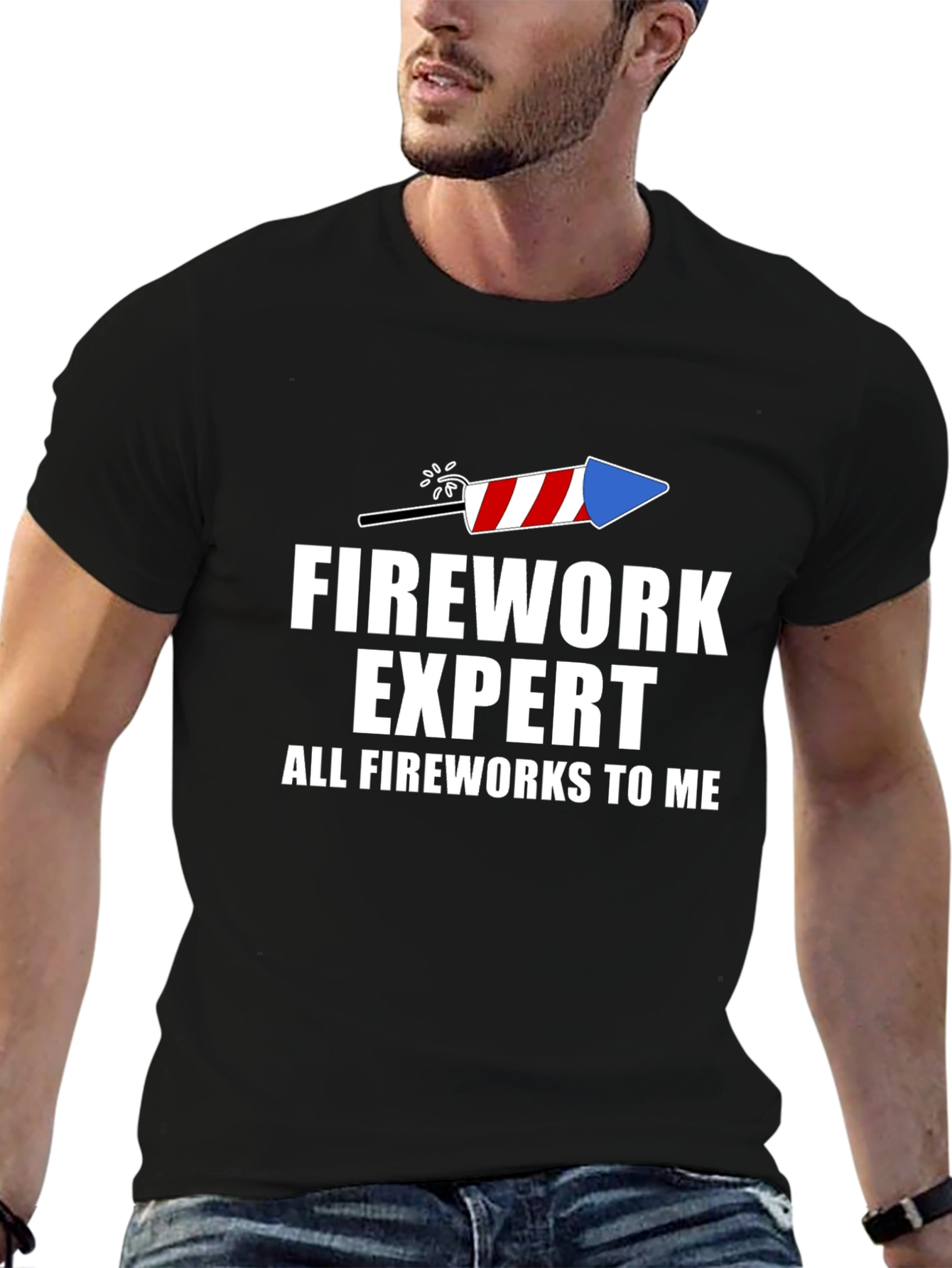 Firework Expert Graphic Tee - Festive Fun!