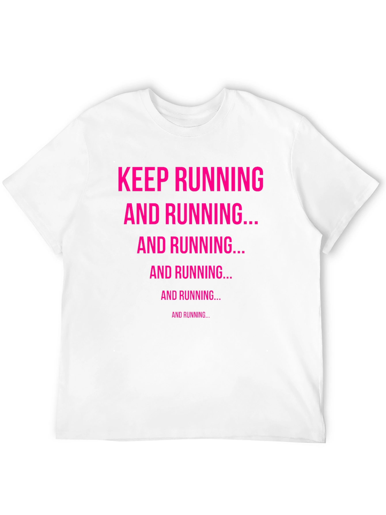 Keep Running Graphic Tee - Black Cotton Casual Top
