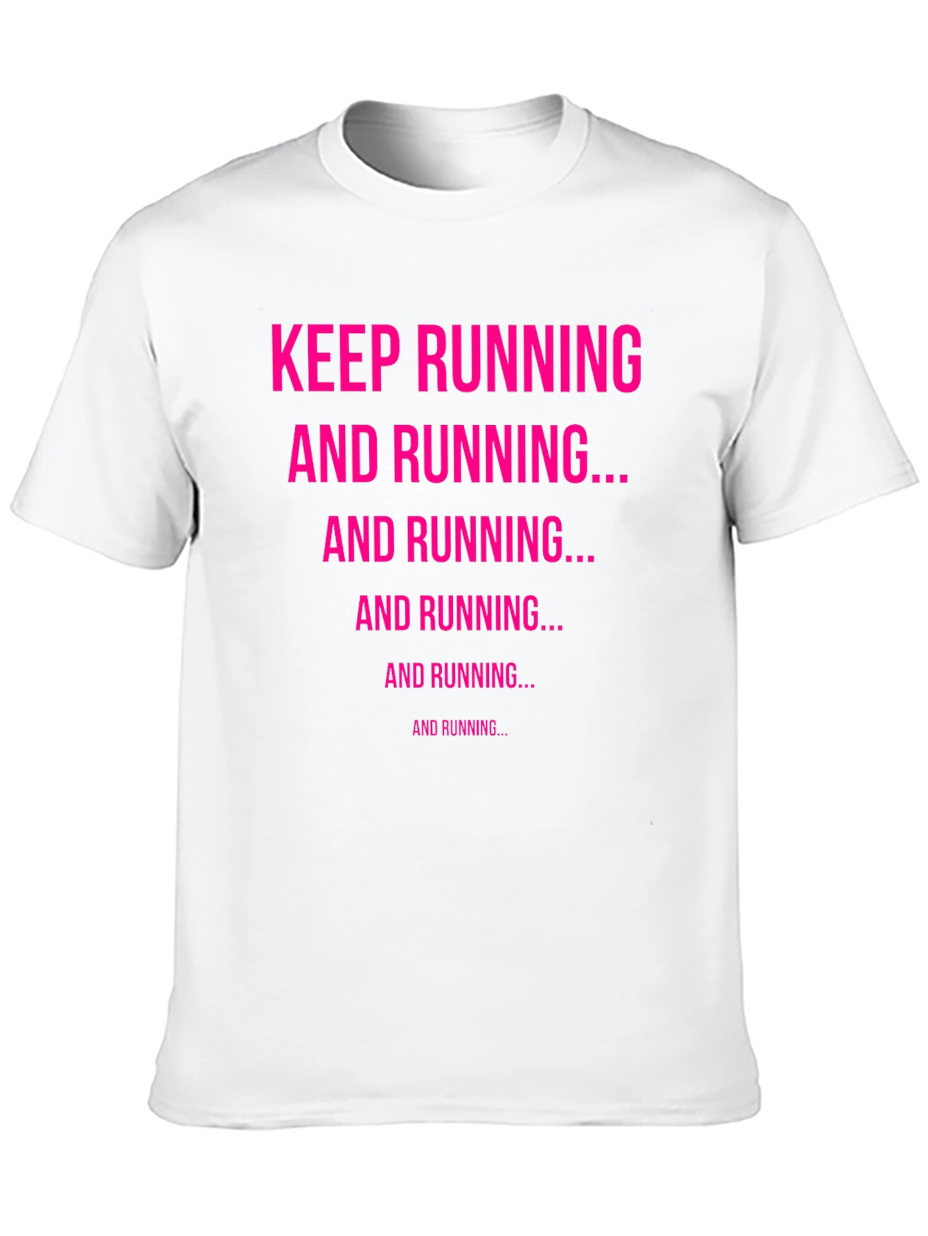 Keep Running Graphic Tee - Black Cotton Casual Top