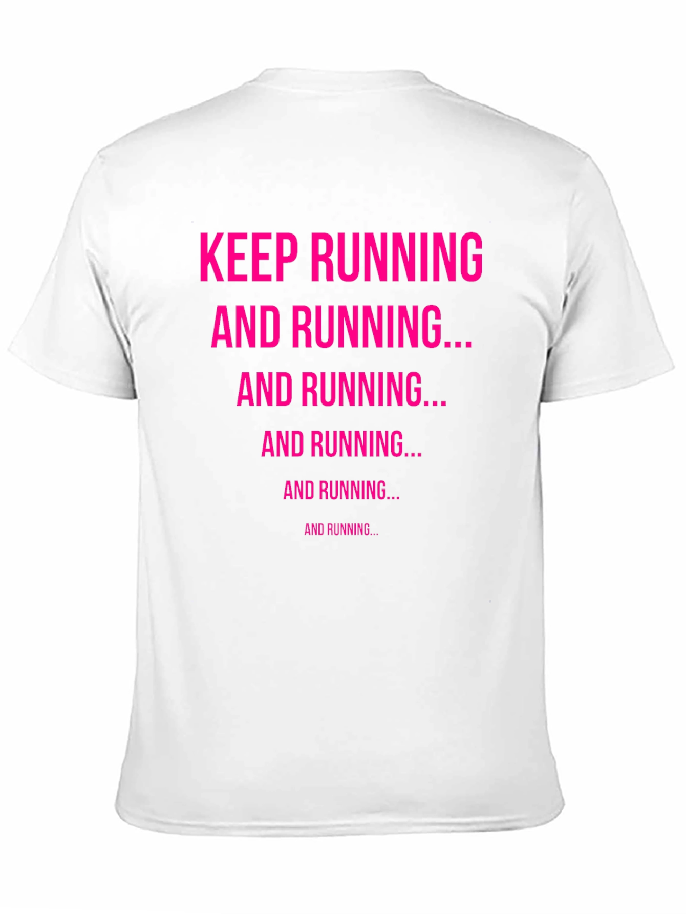 Keep Running Graphic Tee - Black Cotton Casual Top