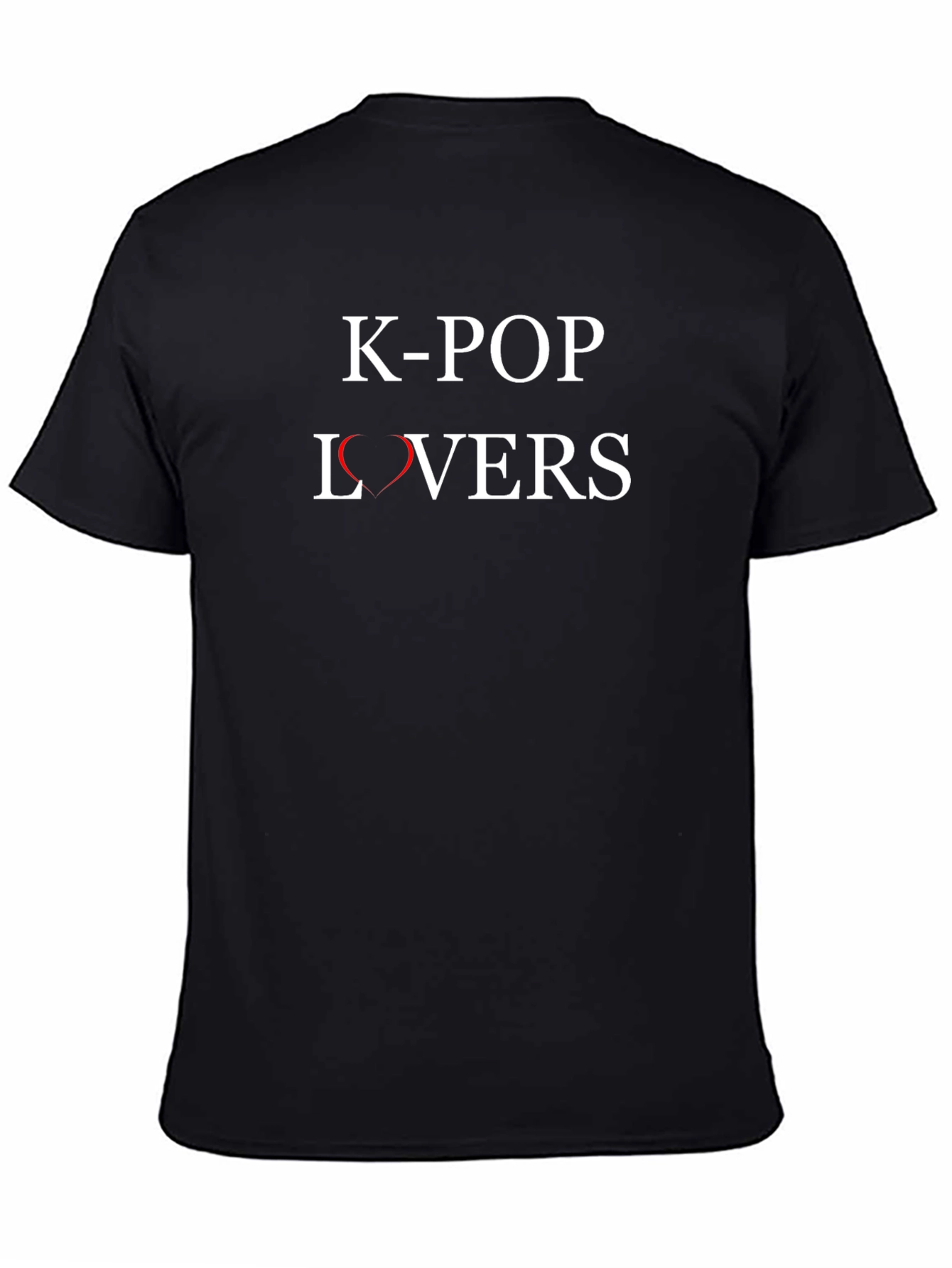 K-POP Lovers Graphic T-Shirt - Black