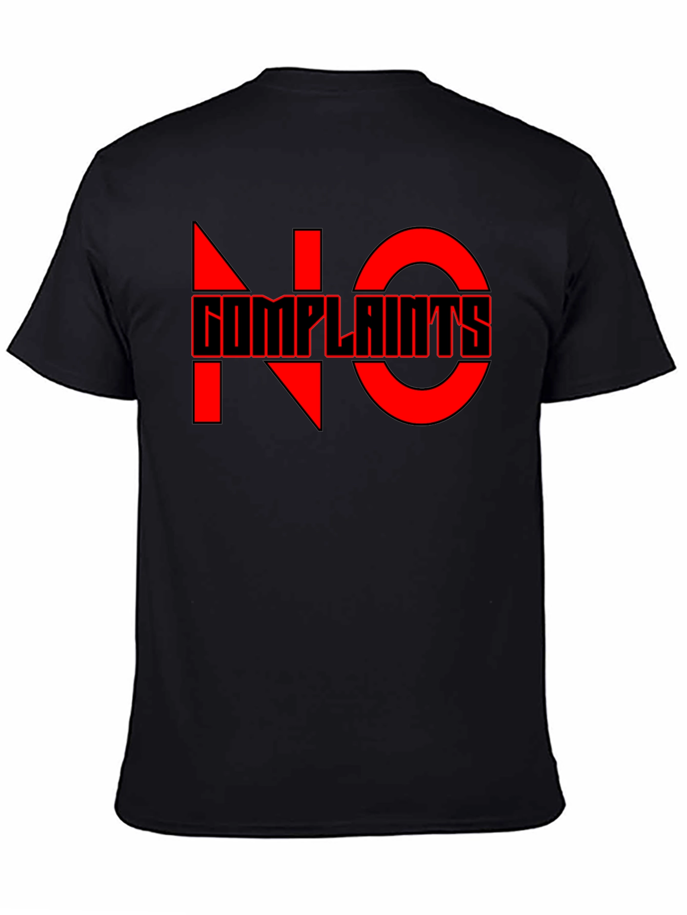 No Complaints Graphic Tee - Black Casual T-Shirt