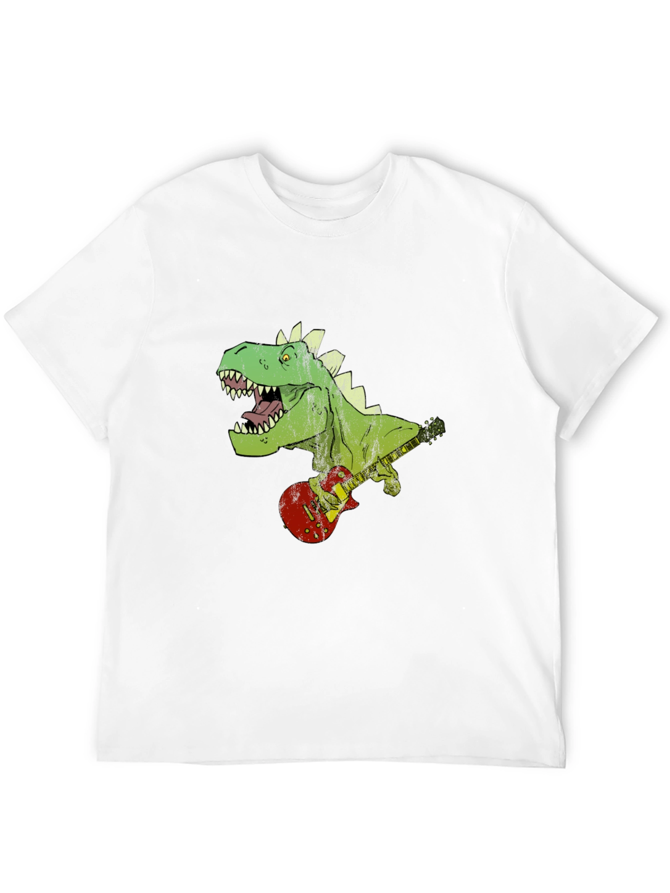 Dino Guitarist Graphic Tee - Rock n Roar!