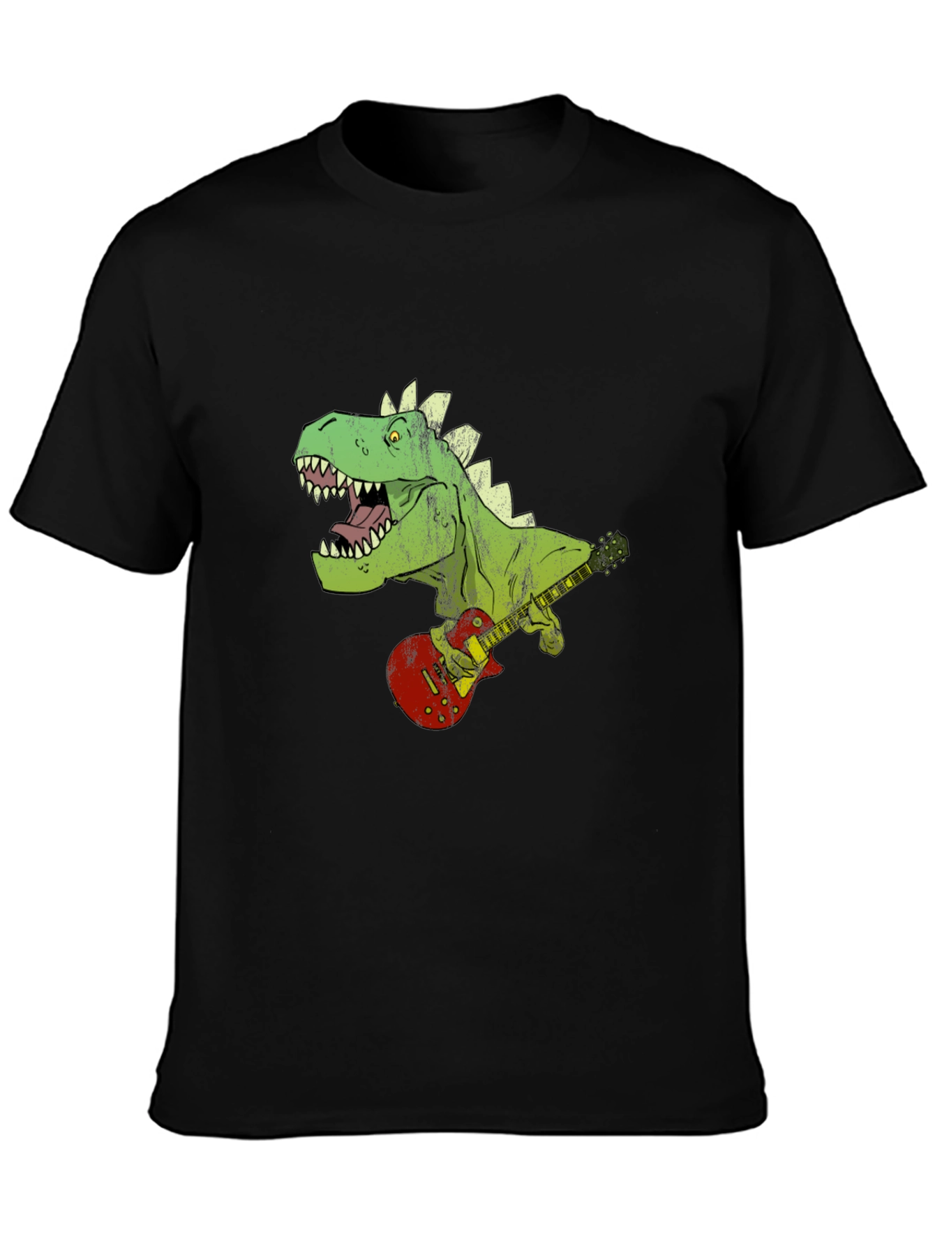 Dino Guitarist Graphic Tee - Rock n Roar!