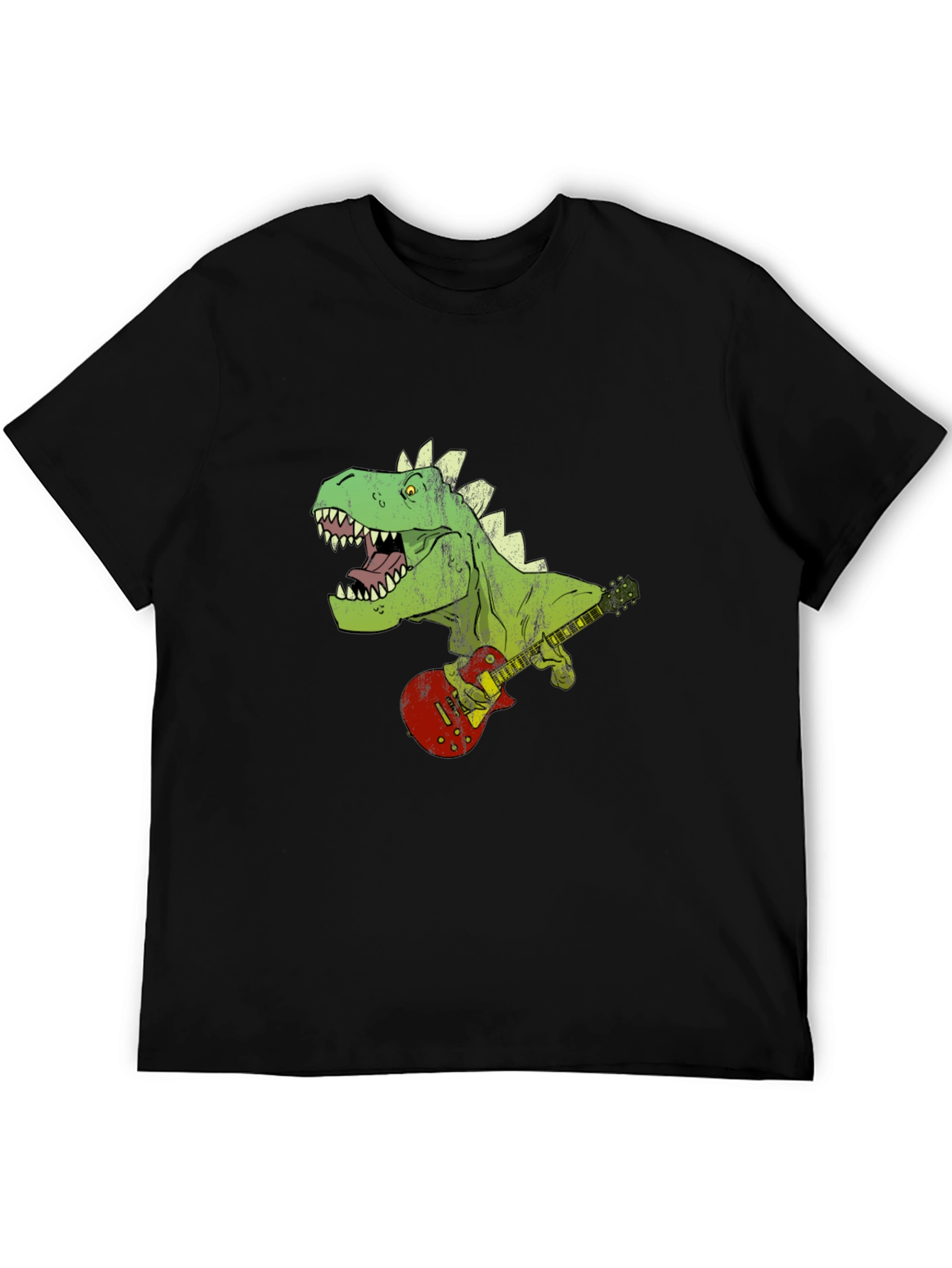 Dino Guitarist Graphic Tee - Rock n Roar!
