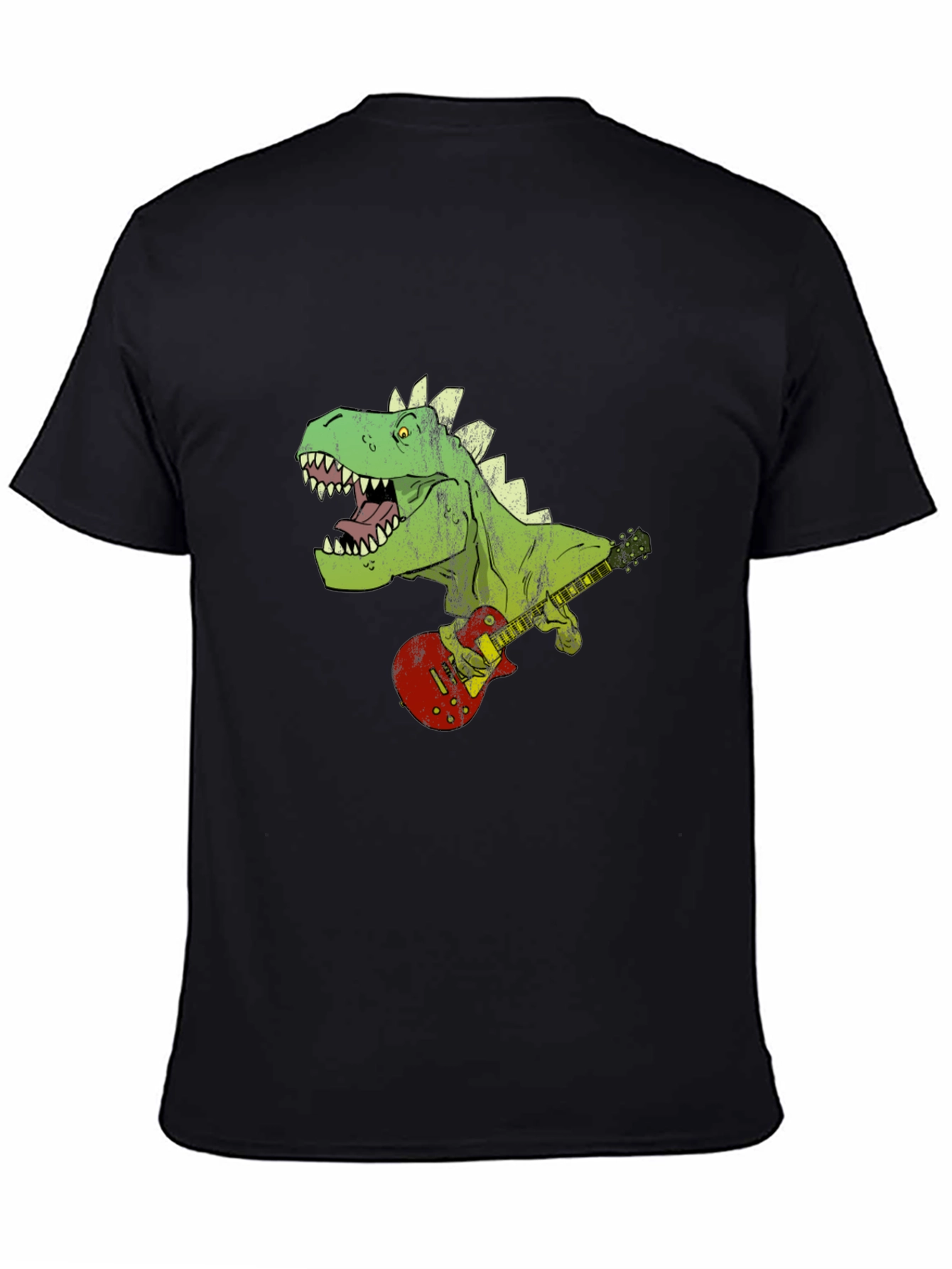 Dino Guitarist Graphic Tee - Rock n Roar!