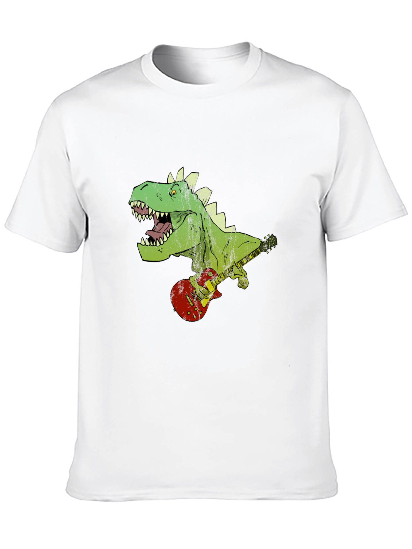 Dino Guitarist Graphic Tee - Rock n Roar!