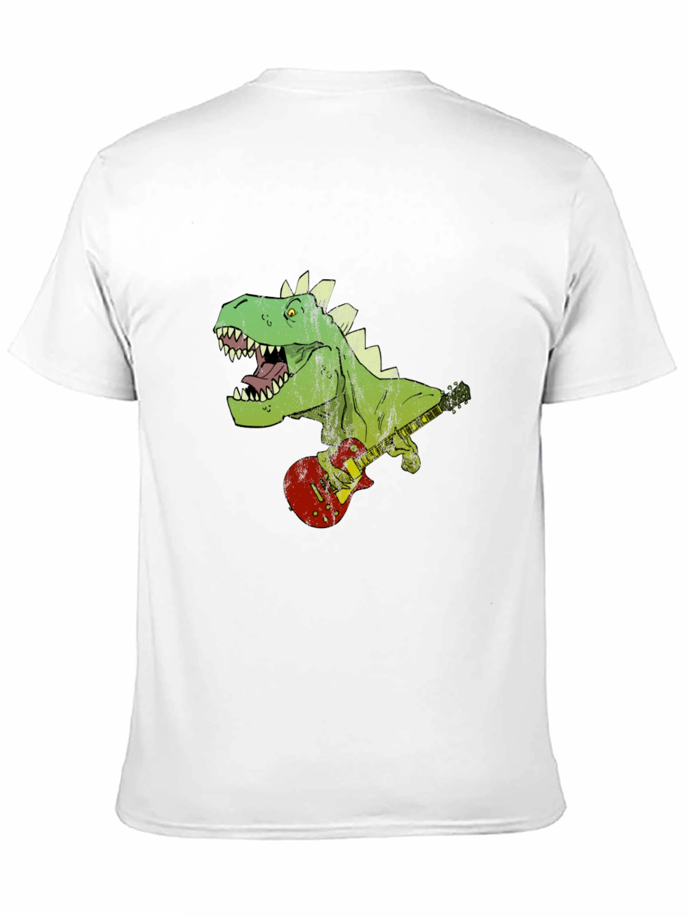Dino Guitarist Graphic Tee - Rock n Roar!
