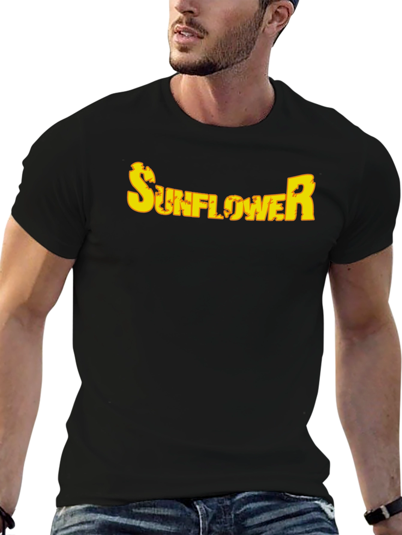 Sunflower Graphic Tee - Black