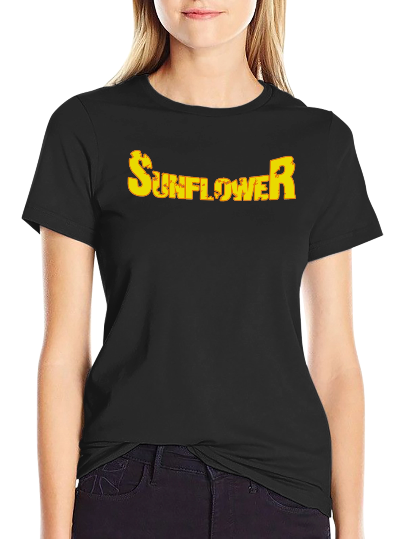 Sunflower Graphic Tee - Black