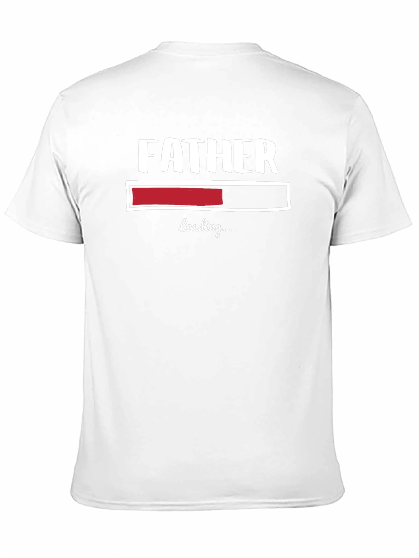 Father Loading Funny Graphic T-Shirt - Black