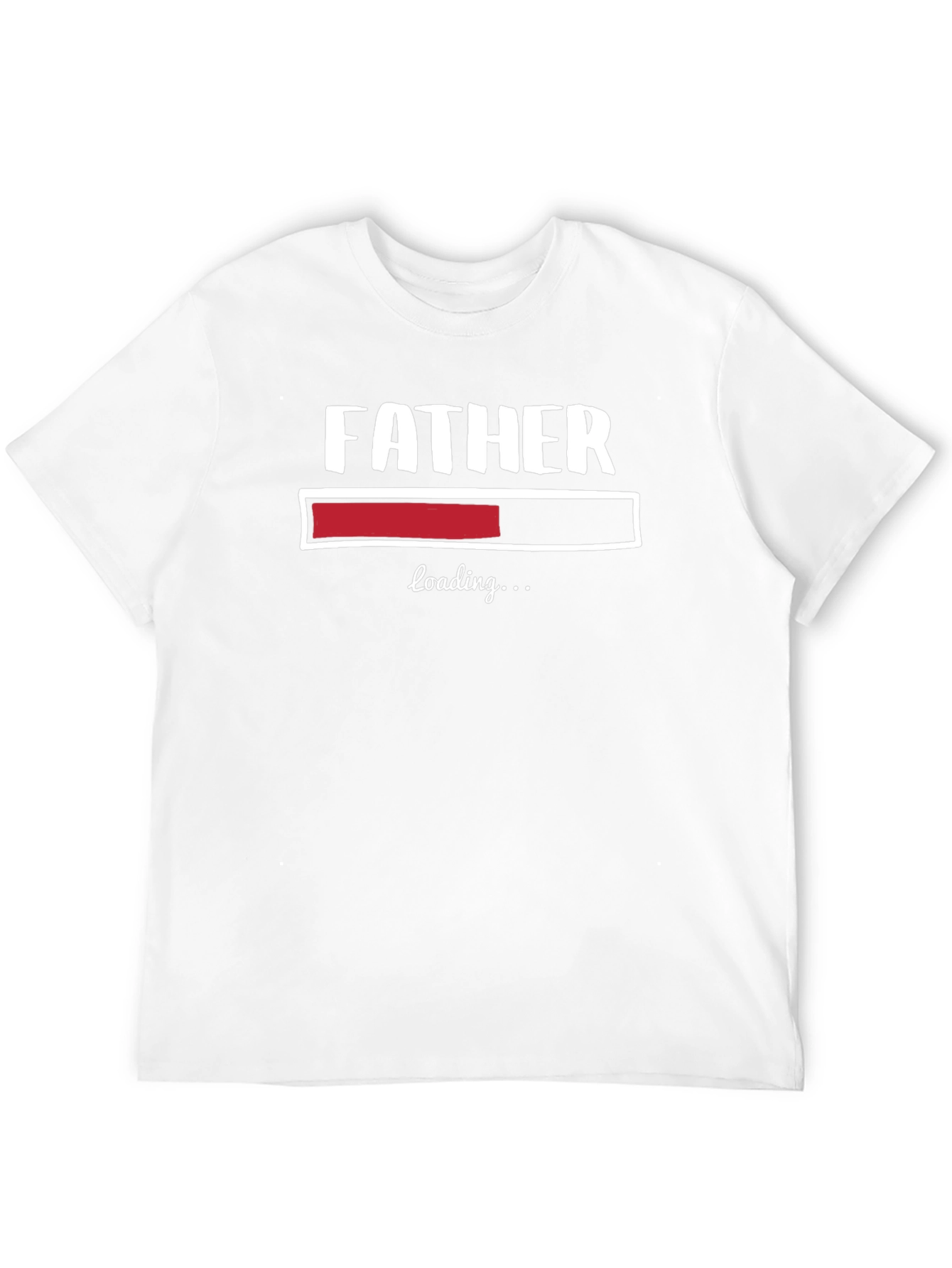 Father Loading Funny Graphic T-Shirt - Black
