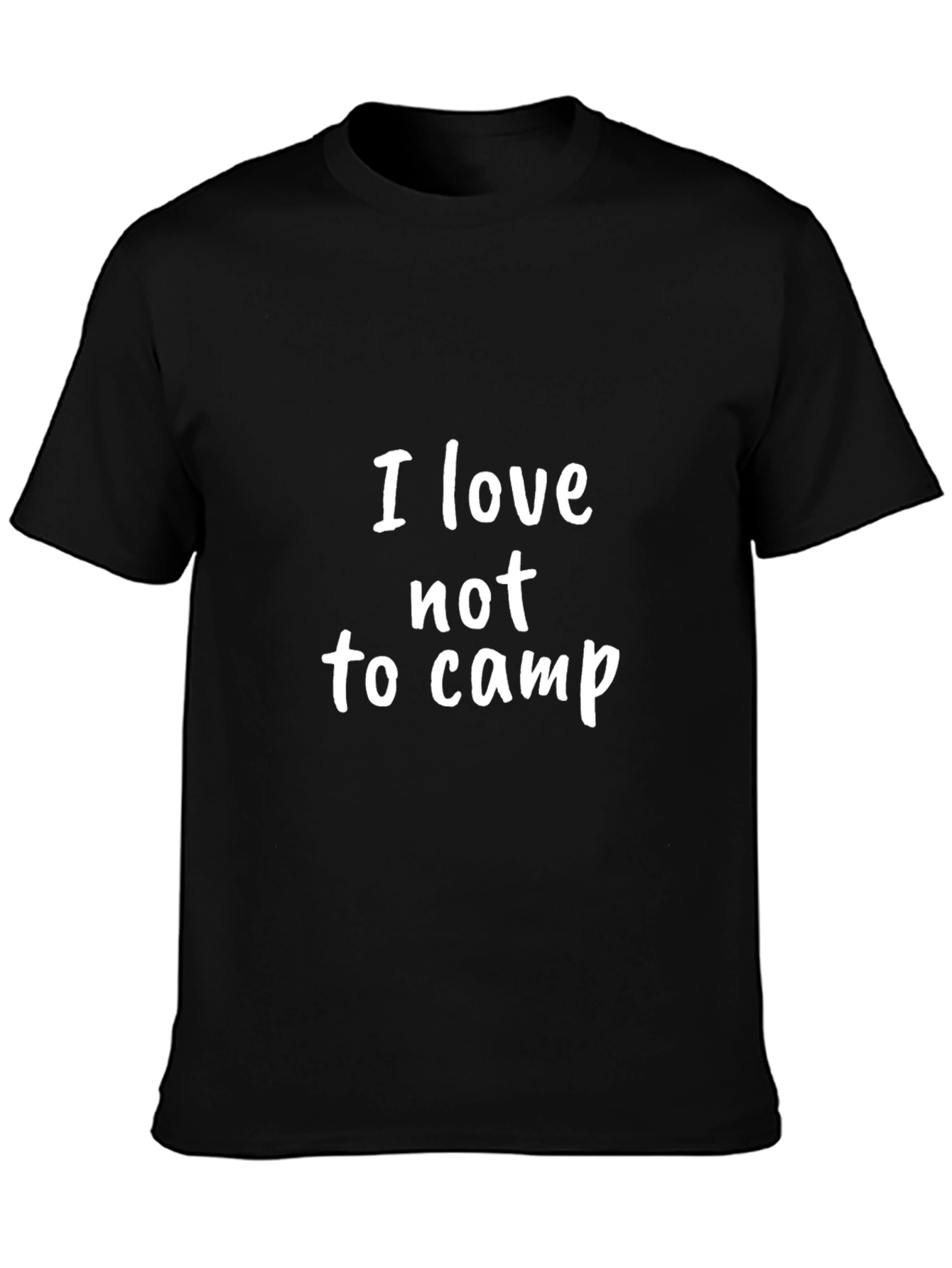 I Love Not to Camp Graphic T-Shirt