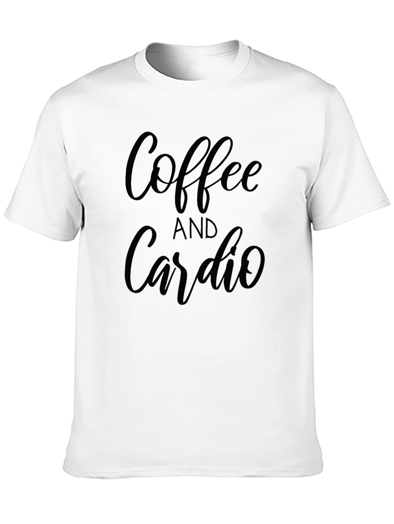 Coffee and Cardio Black Graphic Tee