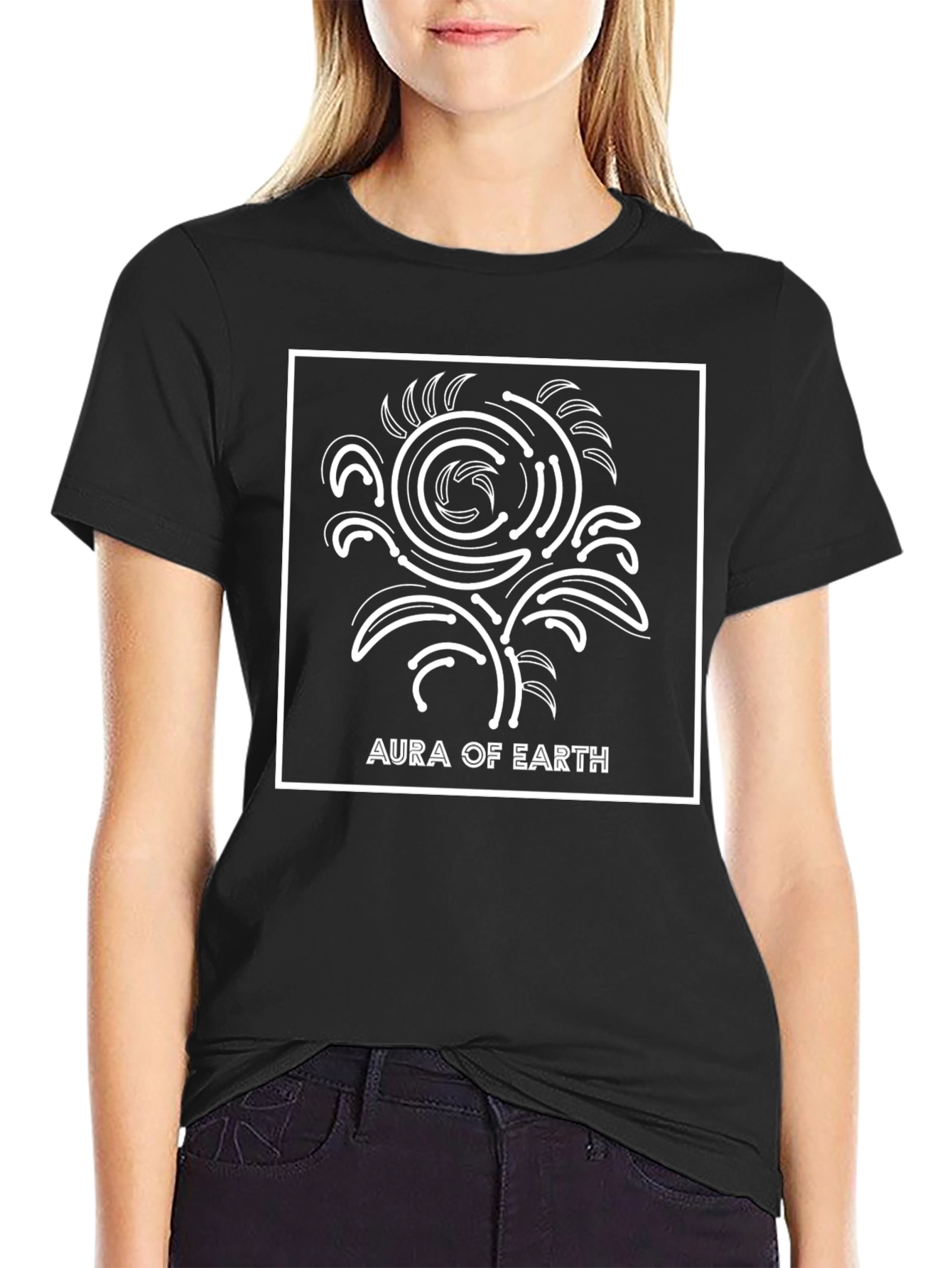 Aura of Earth Graphic T-Shirt - Black