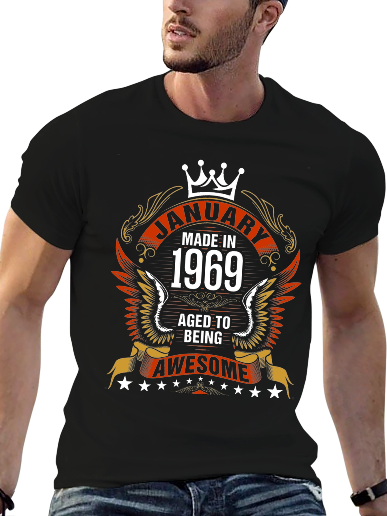 January 1969 Aged to Awesome Graphic T-Shirt