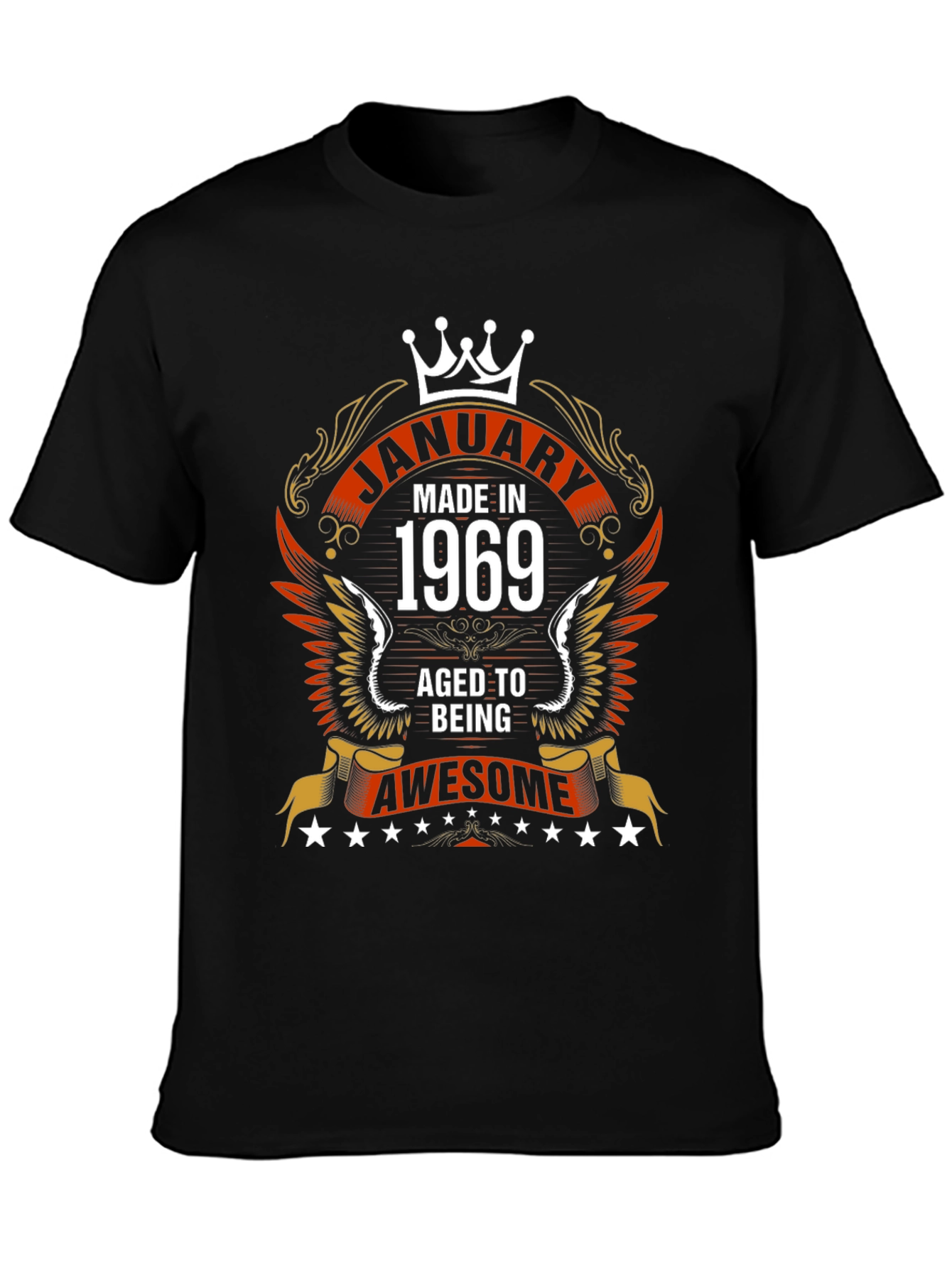 January 1969 Aged to Awesome Graphic T-Shirt