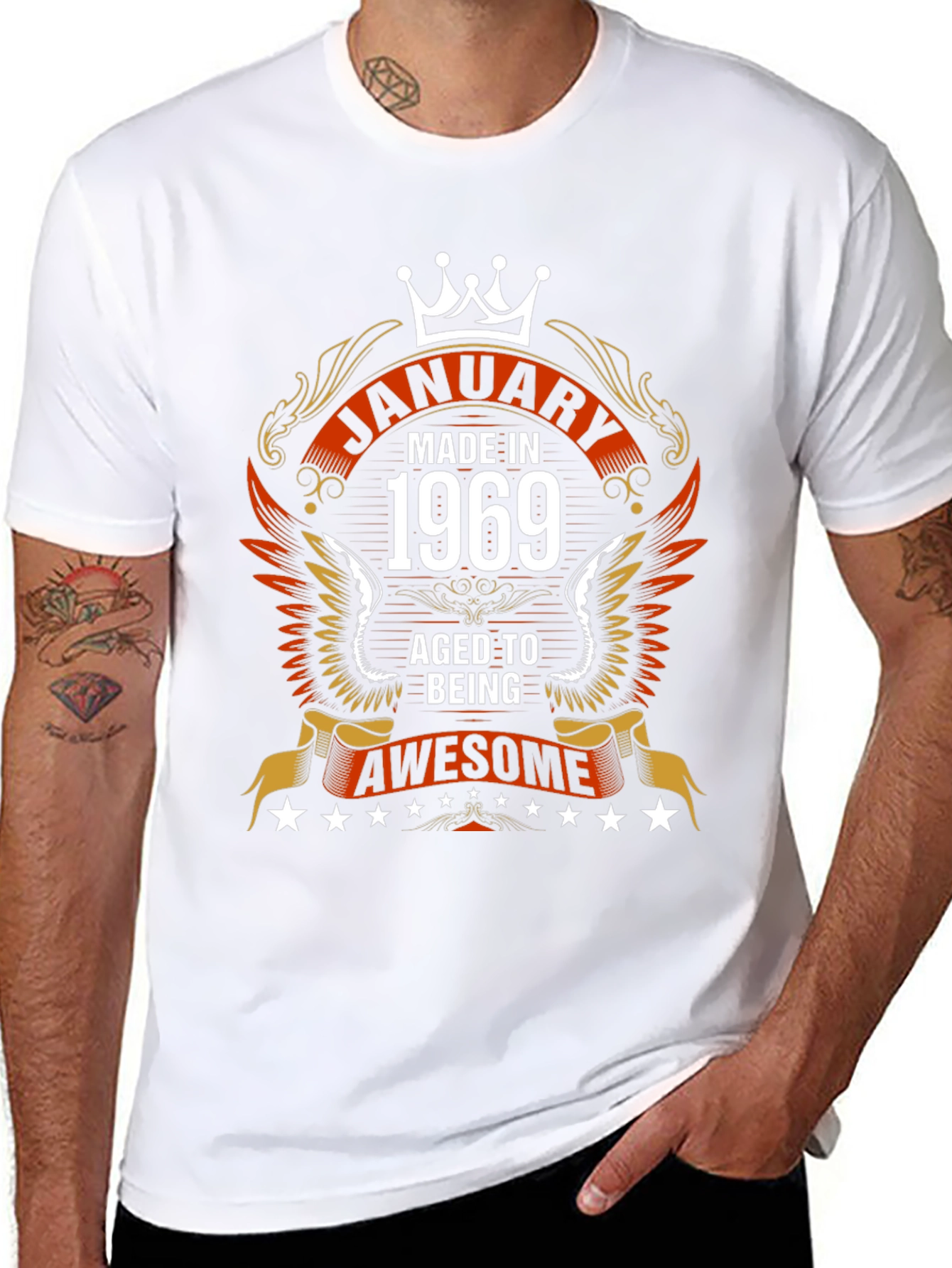 January 1969 Aged to Awesome Graphic T-Shirt