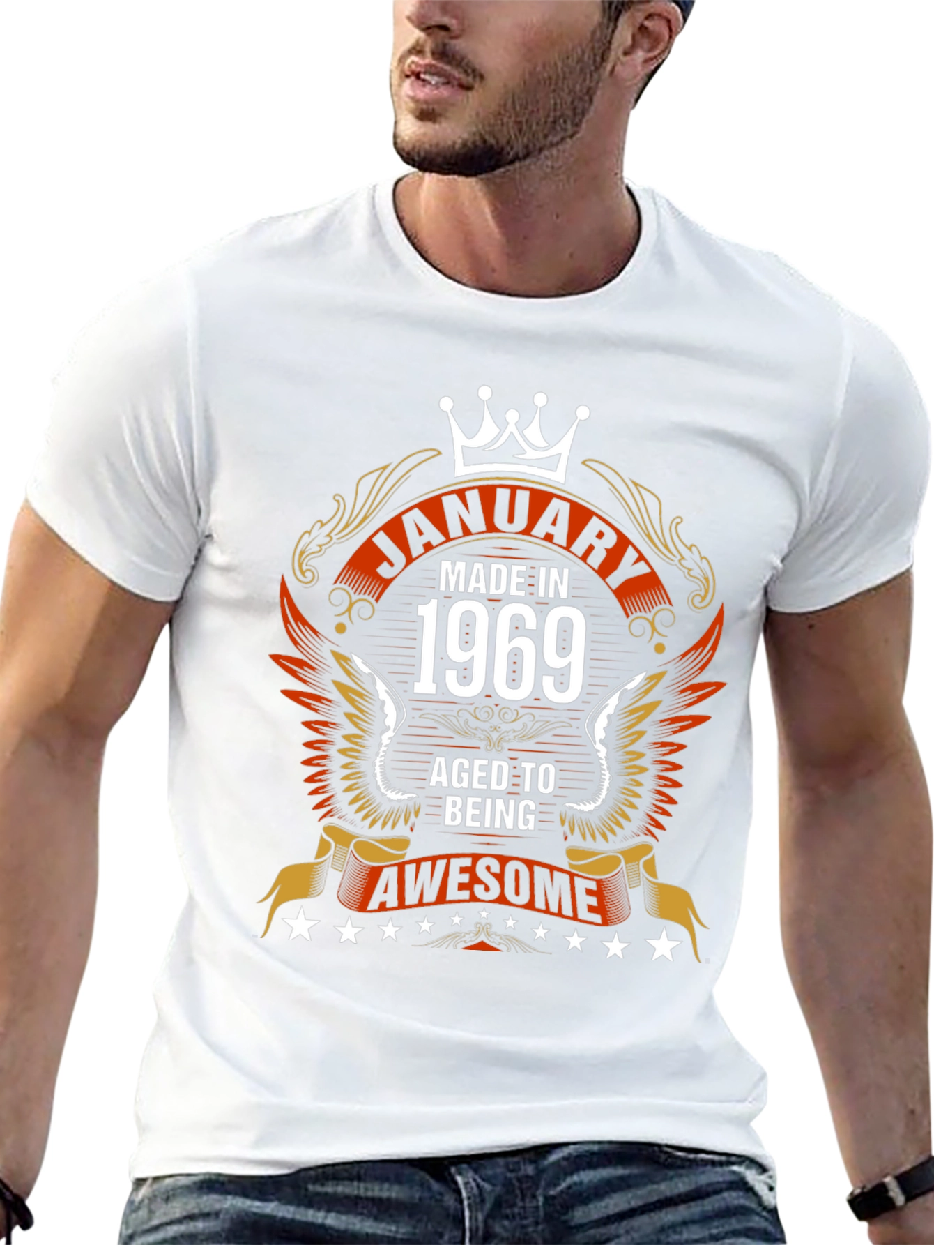 January 1969 Aged to Awesome Graphic T-Shirt