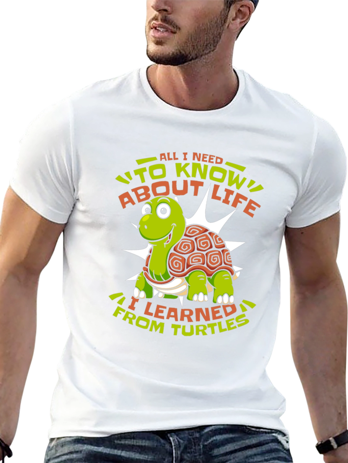 Turtle Life Lessons Graphic Tee - Black