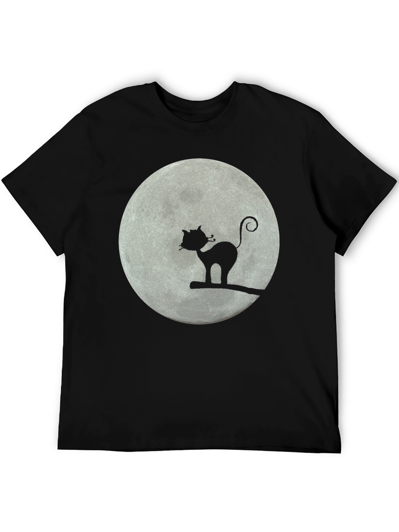 Moon Cat T-Shirt - Whimsical Graphic Tee