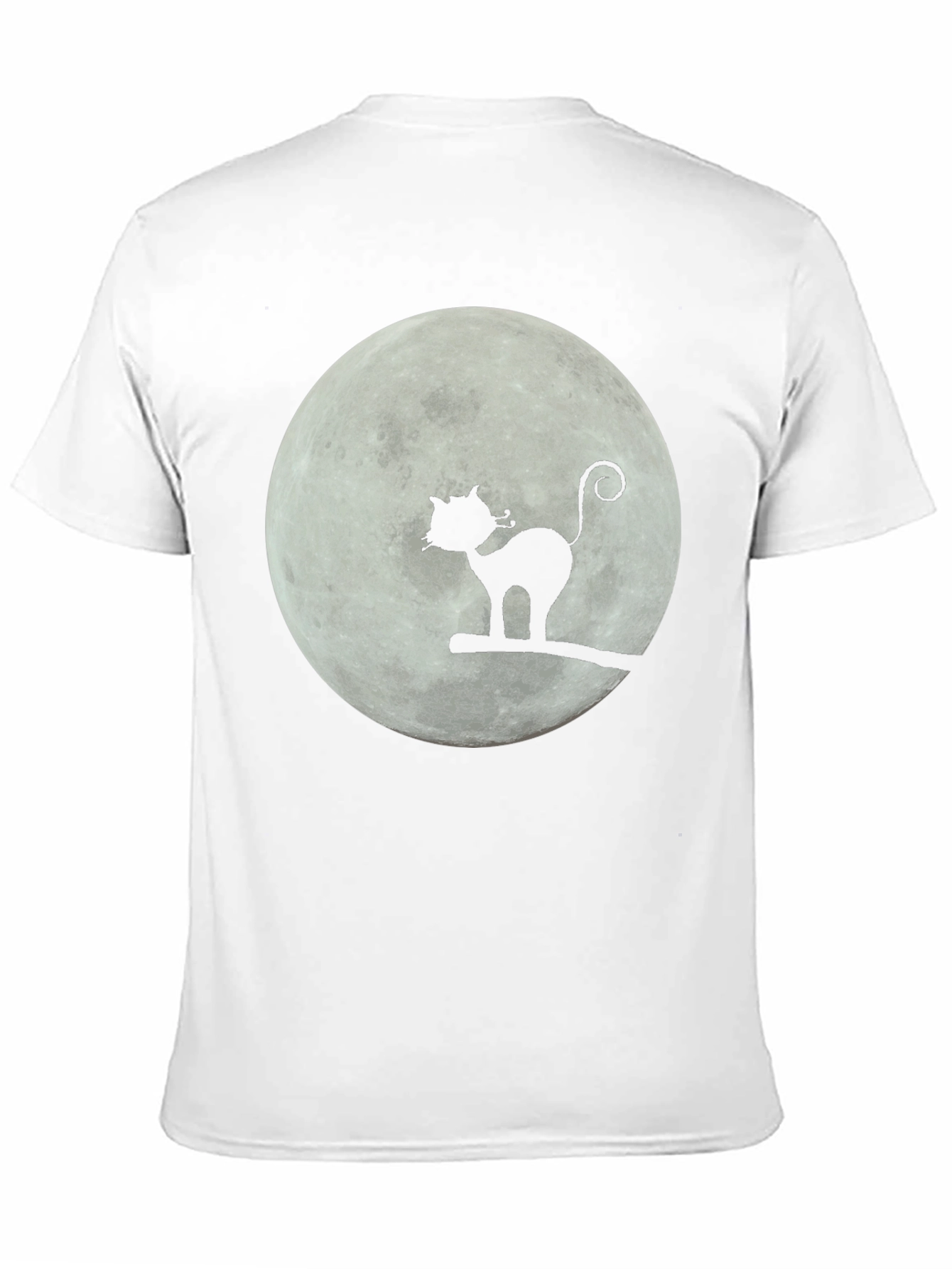 Moon Cat T-Shirt - Whimsical Graphic Tee