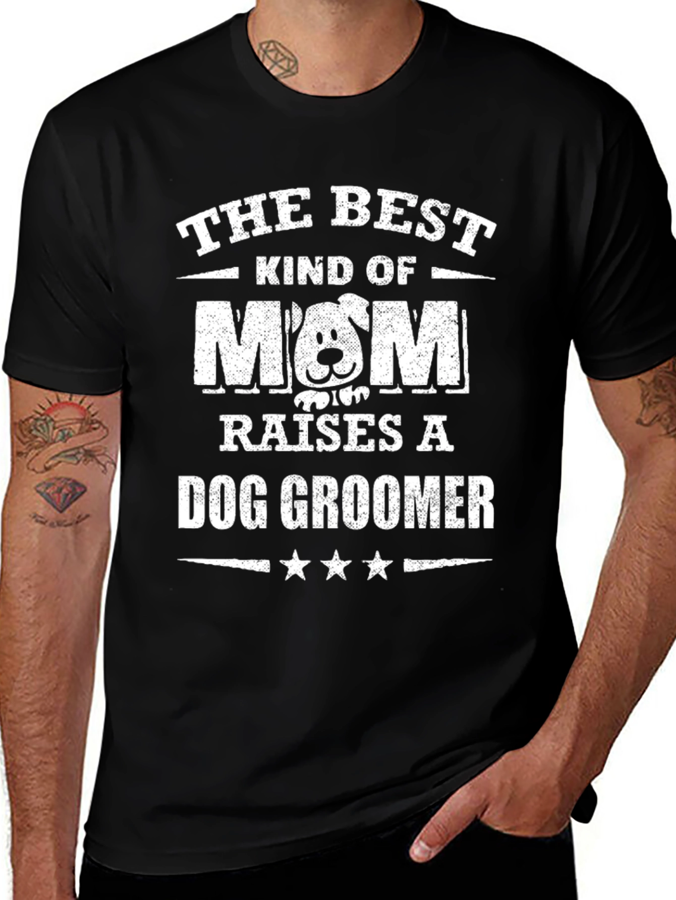 Best Dog Groomer Mom T-Shirt Animal Lover Tee
