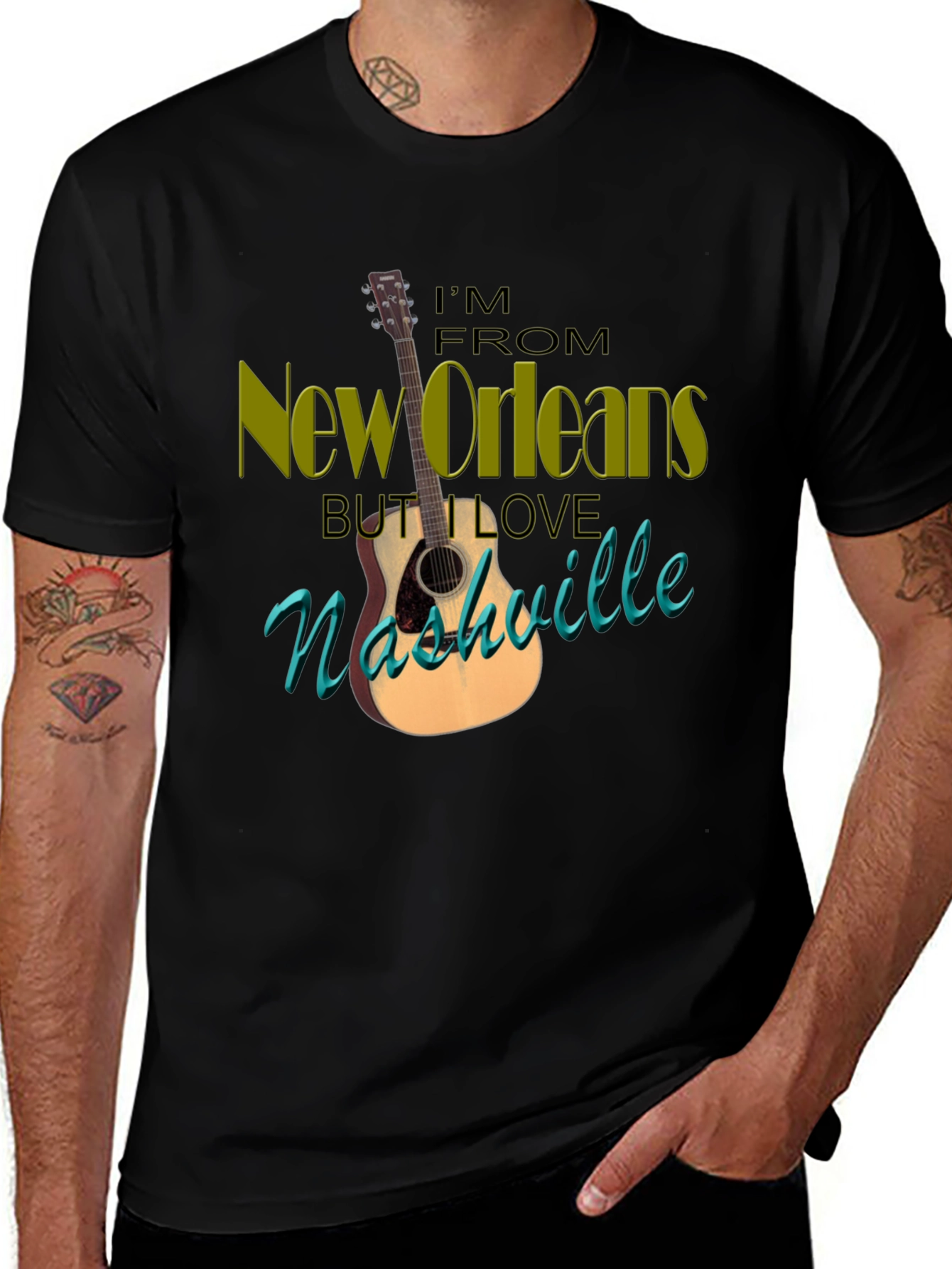 New Orleans Nashville Graphic T-Shirt