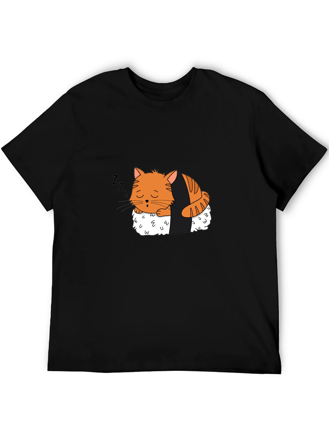 Sushi Cat Nap T-Shirt - Adorable Design