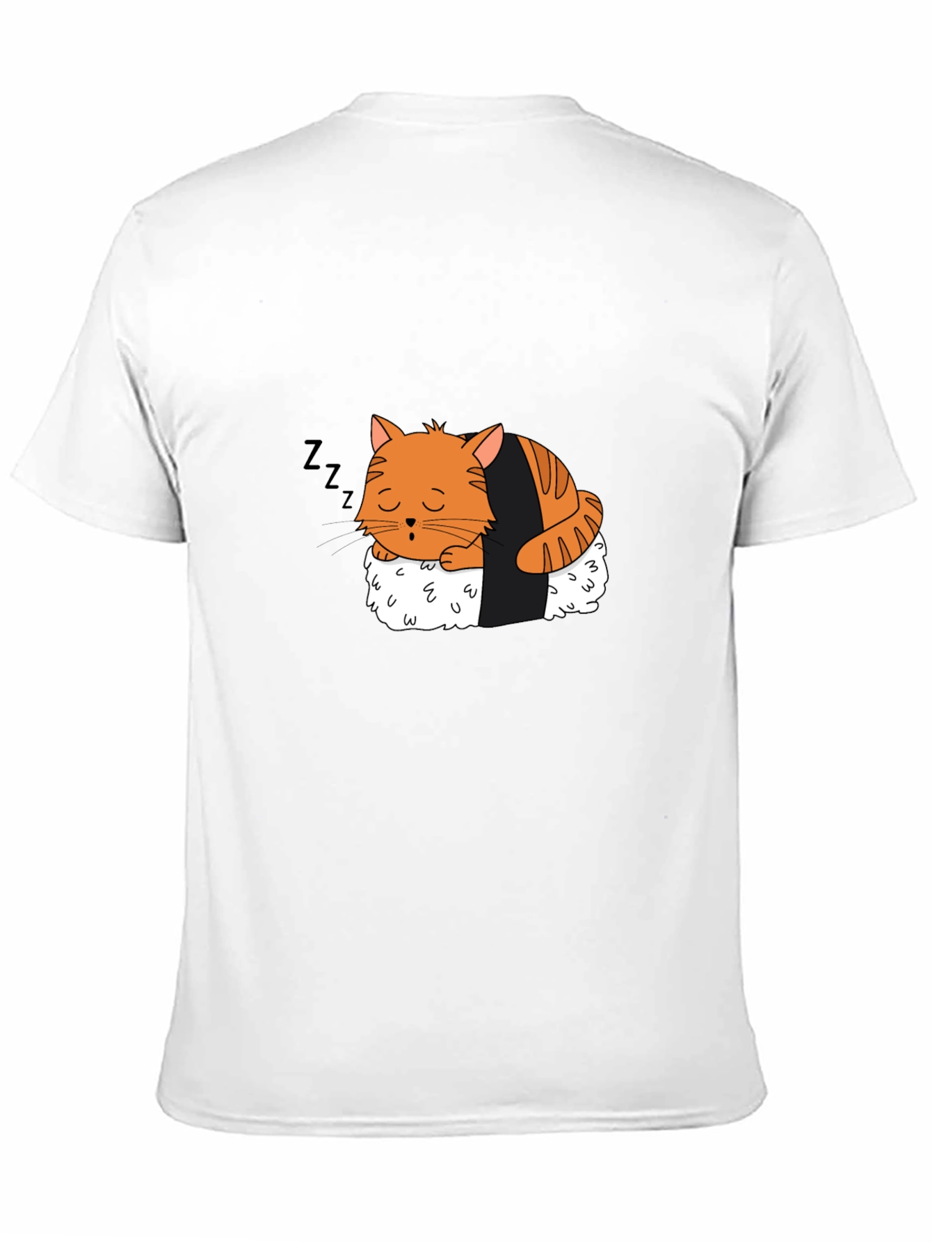 Sushi Cat Nap T-Shirt - Adorable Design