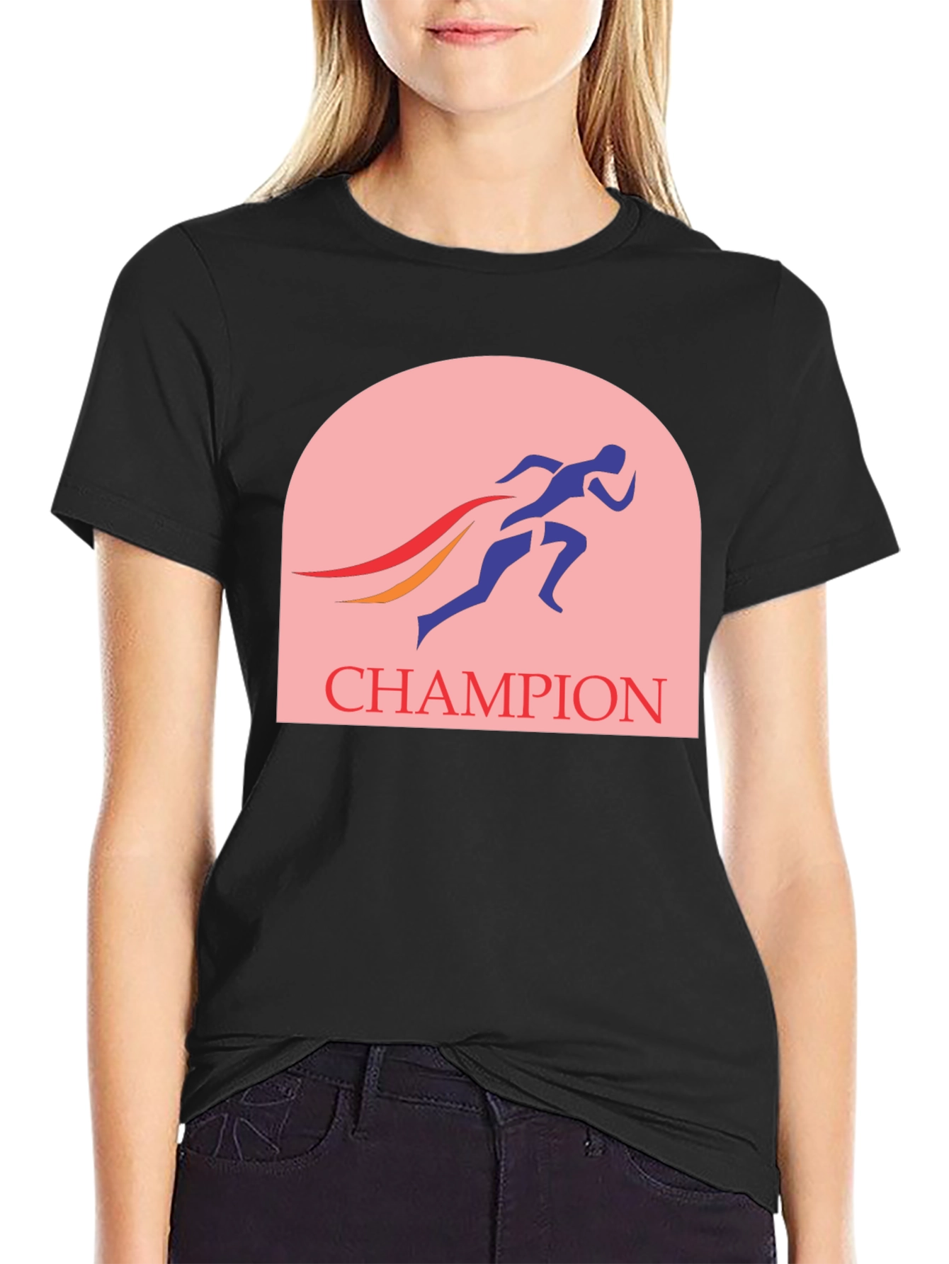 Champion Runner Graphic Tee - Black