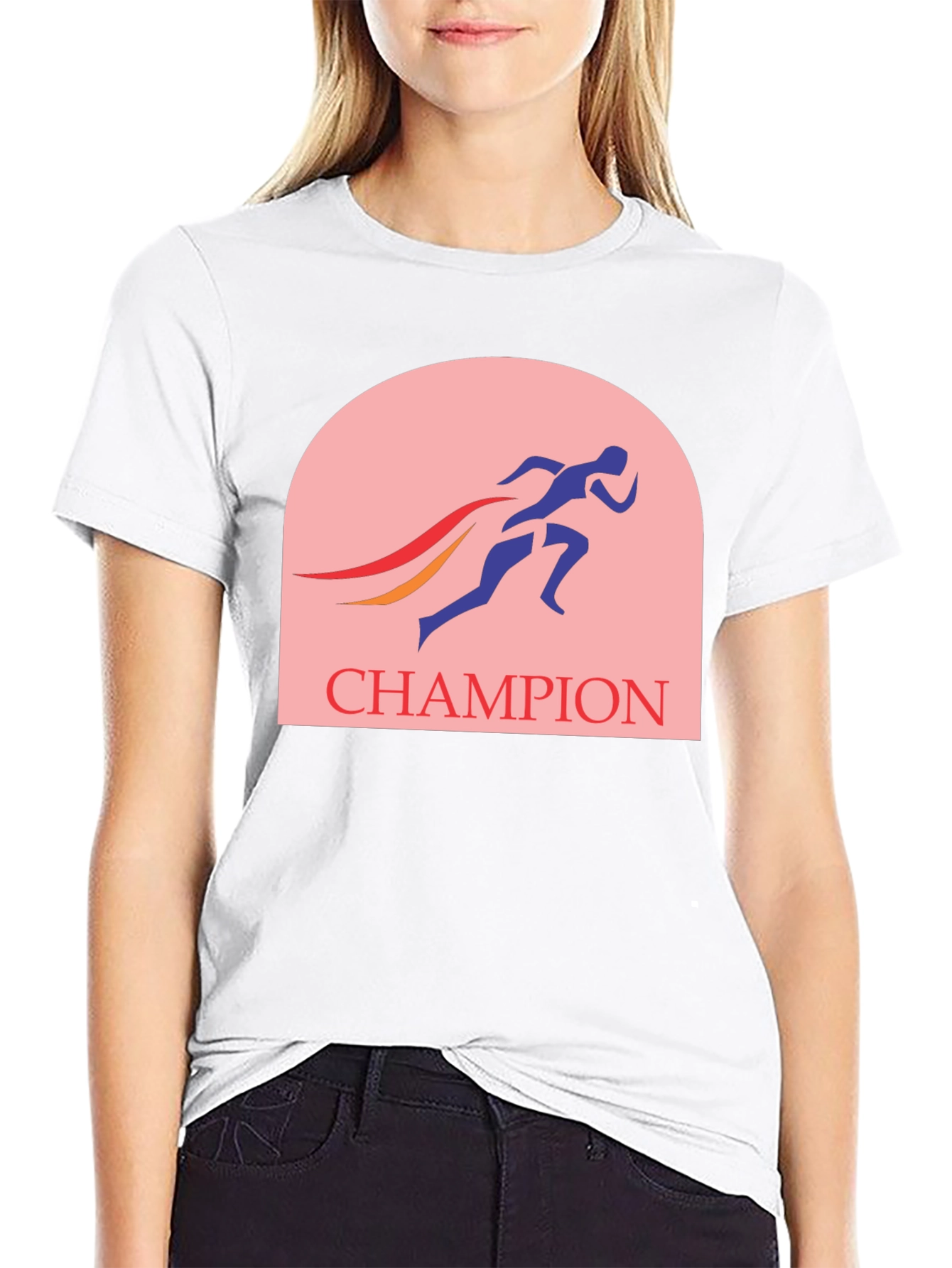 Champion Runner Graphic Tee - Black
