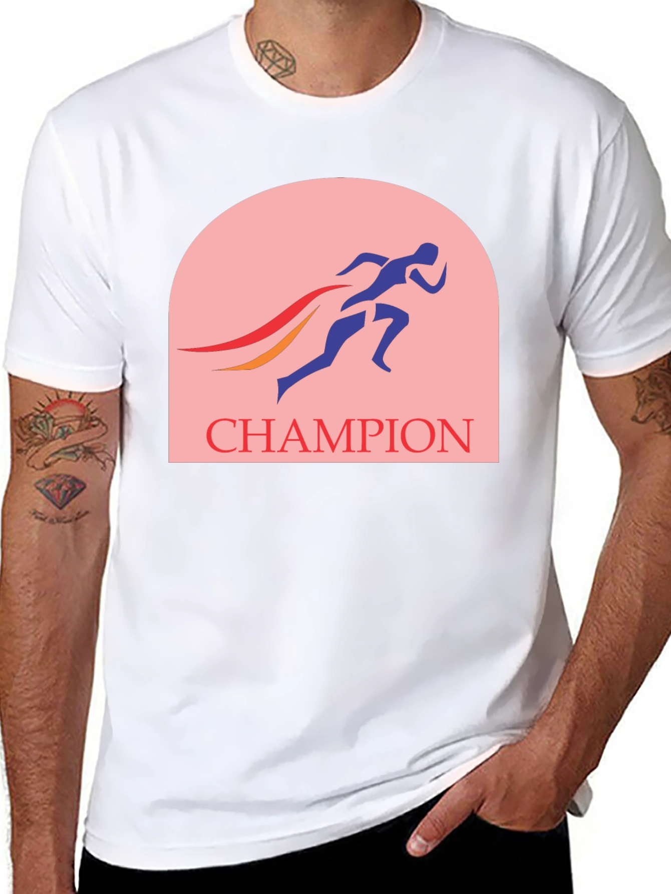 Champion Runner Graphic Tee - Black