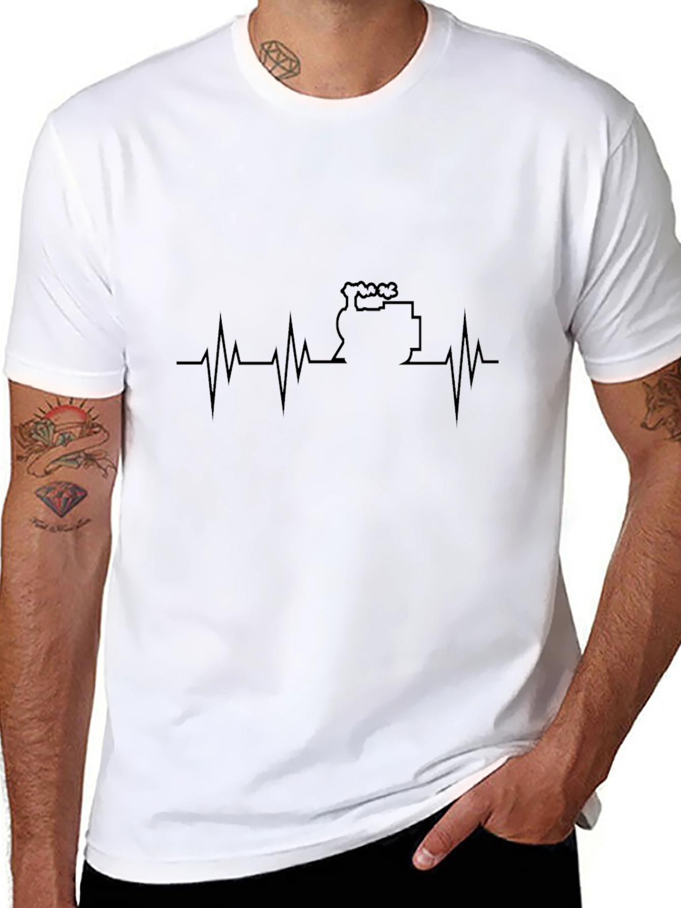 Coffee Lovers Heartbeat T-Shirt